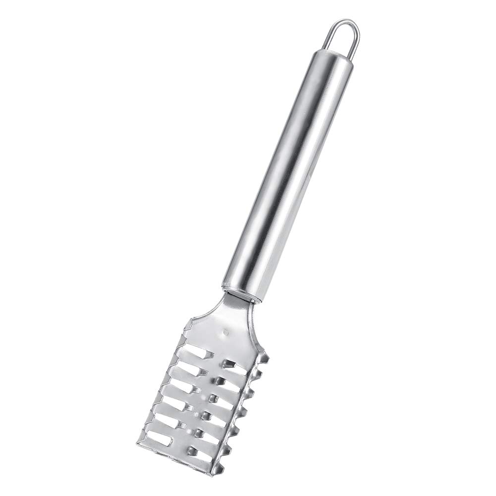 Stainless Steel Fish Scale Remover Tool - Heavy Duty Fish Scaler with Ergonomic Handle for Kitchen, Camping & Fishing - Perfect for Salmon, Bass & Freshwater Fish Cleaning