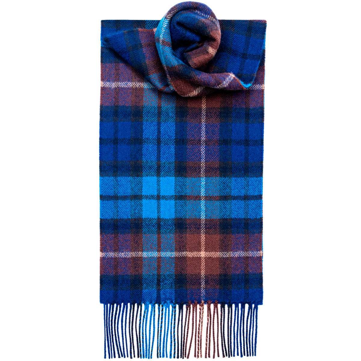 Buchanan Blue Tartan Scarf - Premium Wool Plaid Wrap for Men & Women - Perfect for Winter Fashion, Scottish Heritage Events & Outdoor Activities