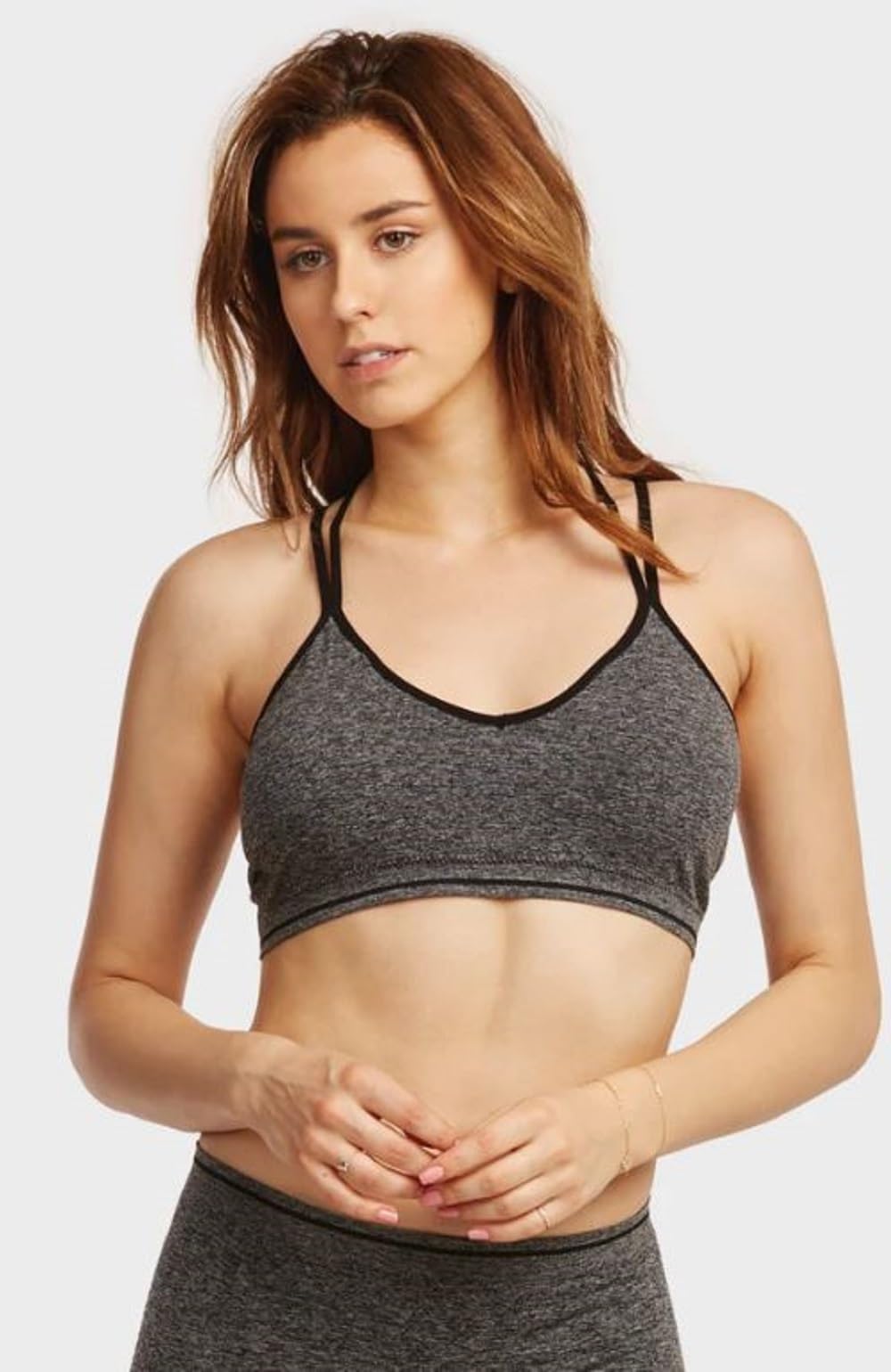 Sofra Women's 6-Pack Seamless Sports Bras - Comfortable Workout Tops for Yoga, Running & Gym - Moisture Wicking & Breathable Activewear