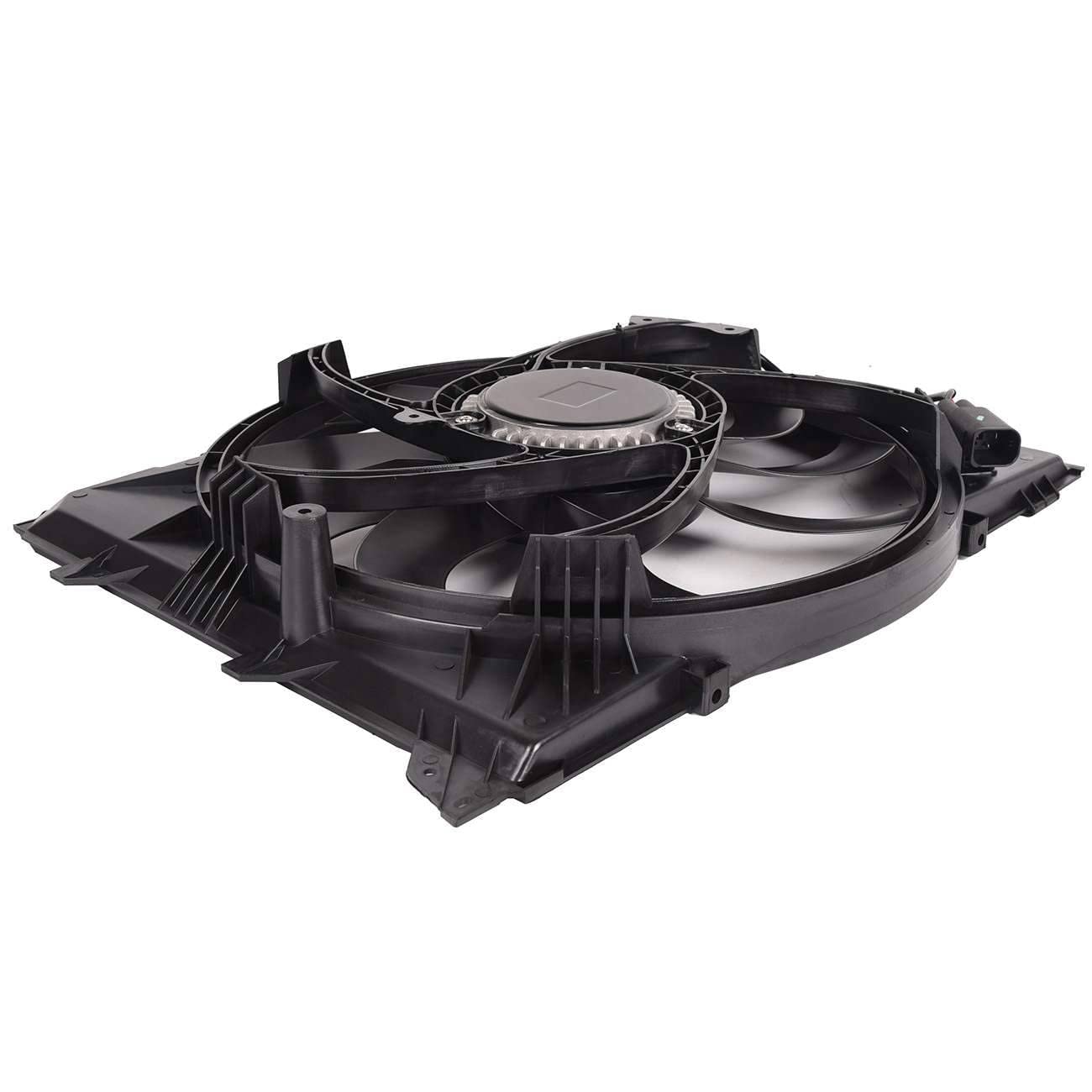 17427522055 New Front Side Radiator Electric Cooling Fan Assembly - 1PC - Perfect for Car Engine Cooling & Overheating Prevention