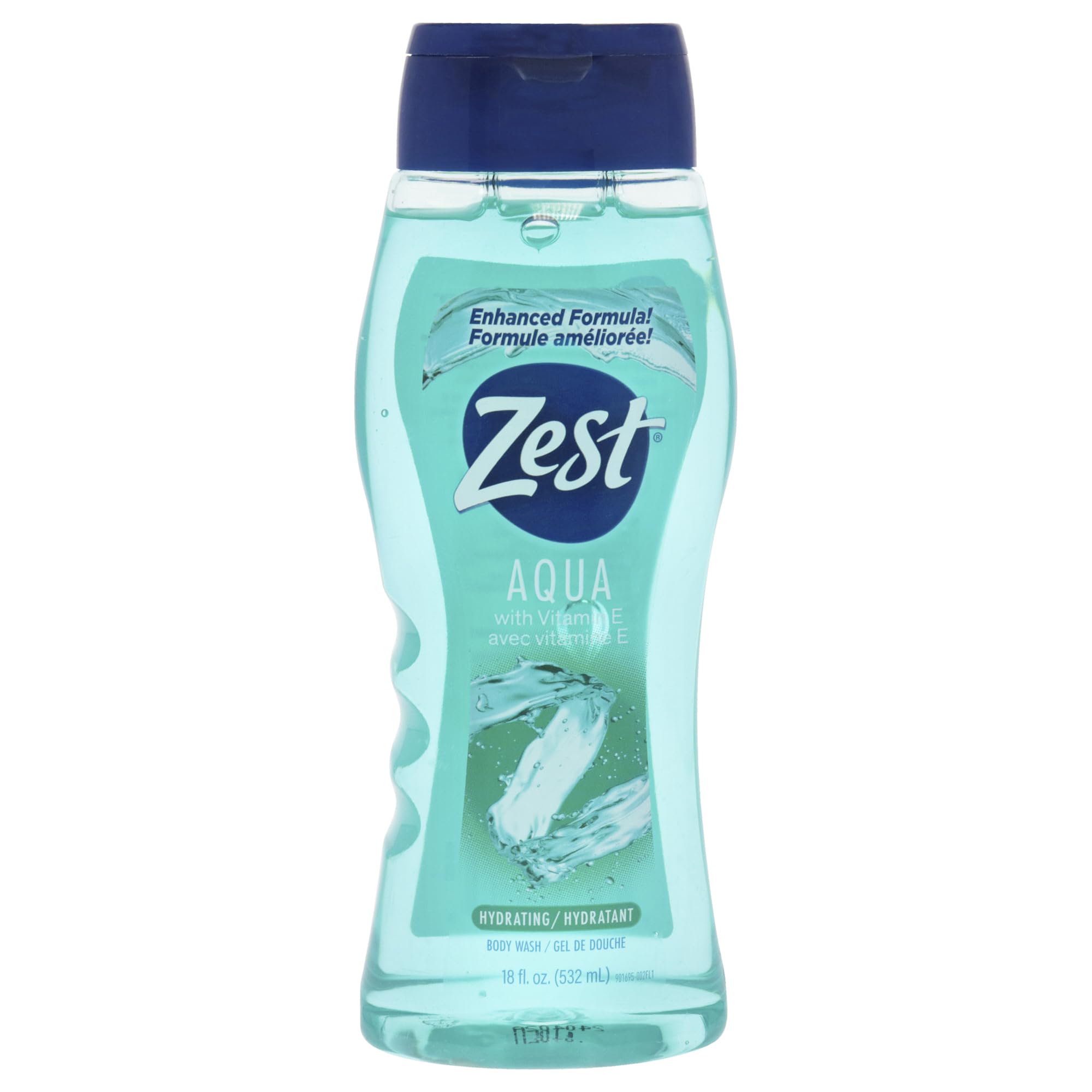 Zest Aqua Refreshing Body Wash for Men & Women - Hydrating & Invigorating Shower Gel for Daily Use, Gym, and Post-Workout