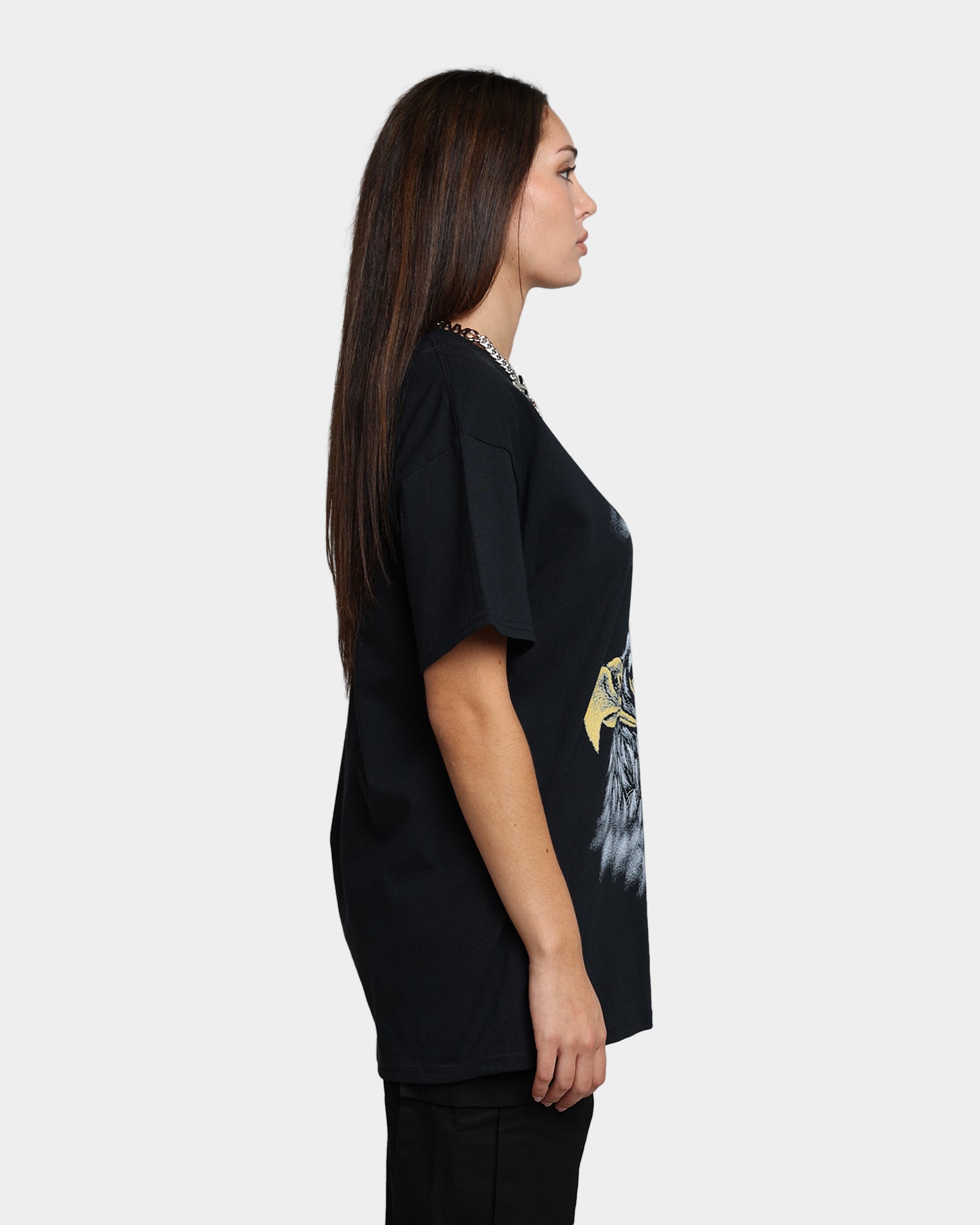 American Thrift Sky Belongs to The Eagle Graphic T-Shirt - Black | Patriotic Vintage Style Tee for Men & Women | Perfect for 4th of July, Veterans Day & Casual Outfits