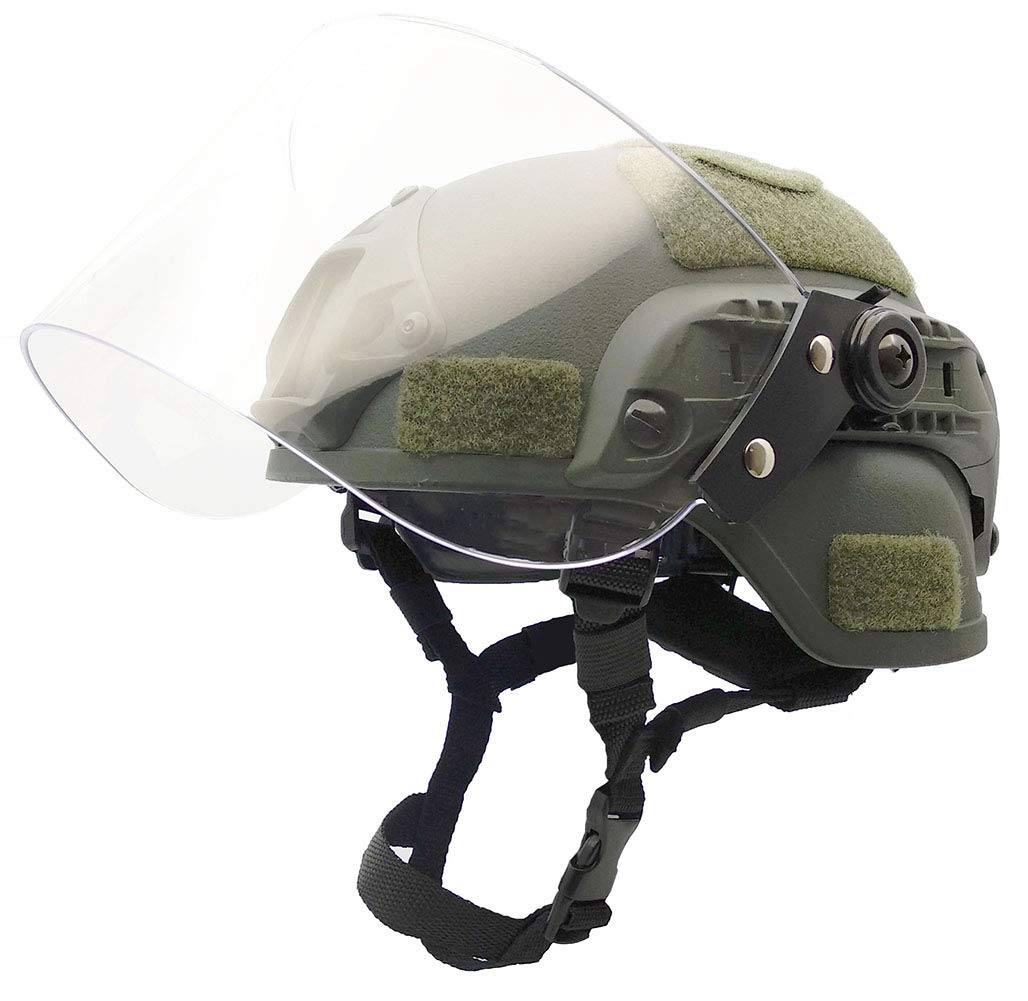 Tactical Airsoft MICH2000 Helmet with Adjustable Visor & Face Protection - Perfect for Airsoft Battles, Military Simulation & Outdoor Adventure