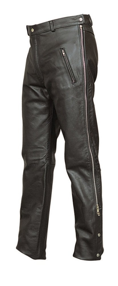 Men's AL2510 Chap Pants Size 44 Black - Durable Work Pants for Ranch, Farm & Outdoor Activities
