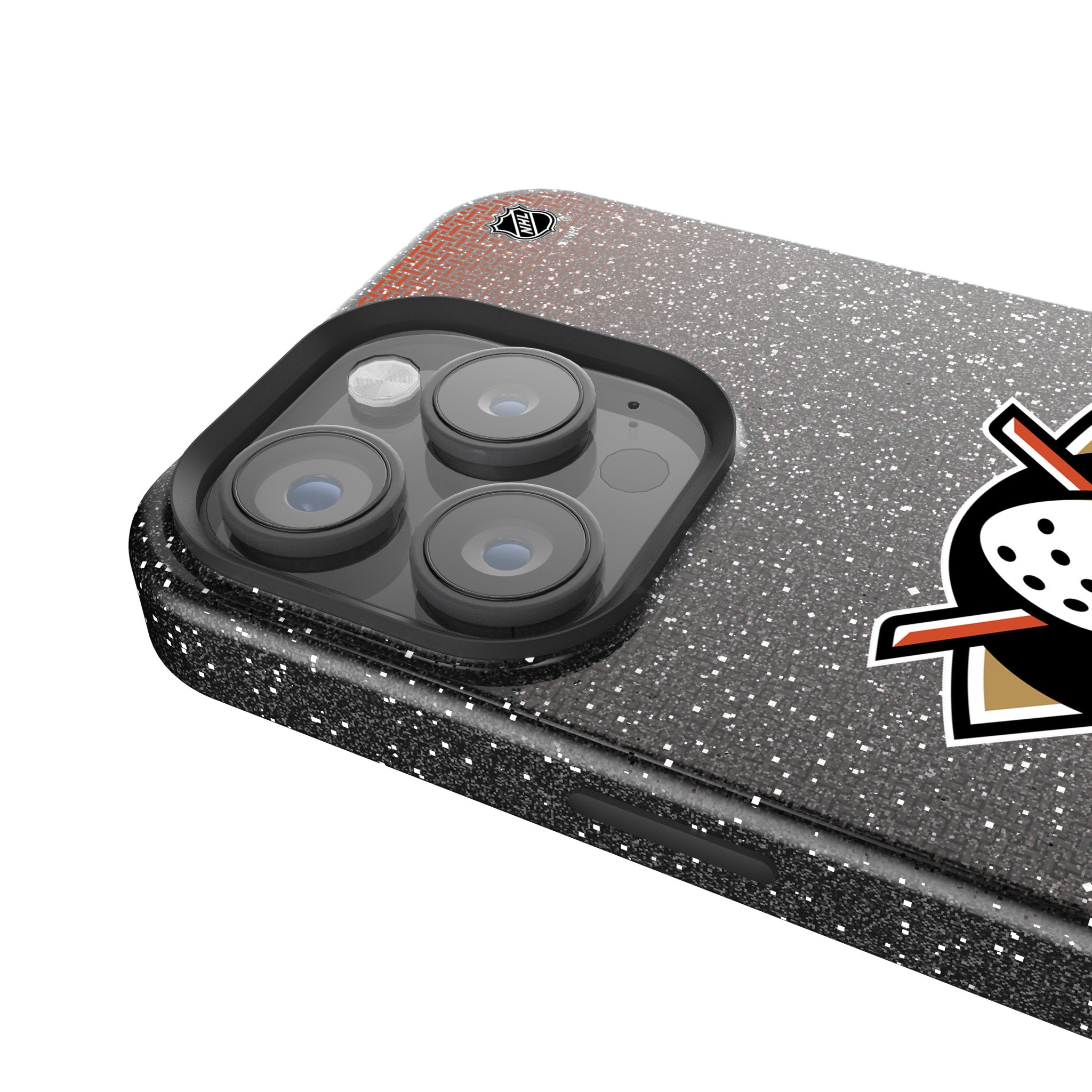 Anaheim Ducks Rhinestone Glitter Phone Case for iPhone 14 13 12 11 Pro Max XR - Sparkling Hockey Team Design Protective Cover - Perfect for Games, Parties & Ducks Fans Gifts