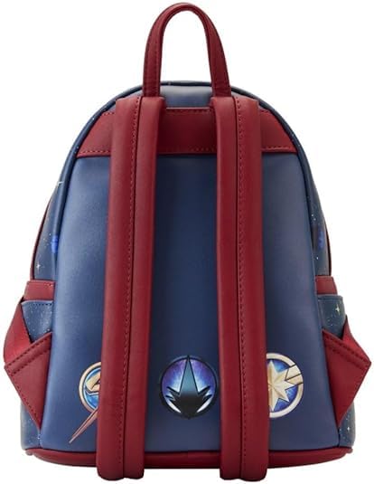 Loungefly Marvel The Marvels Group Mini Backpack - Official Licensed Superhero Design for Women & Teens - Perfect for School, Travel, and Comic Conventions