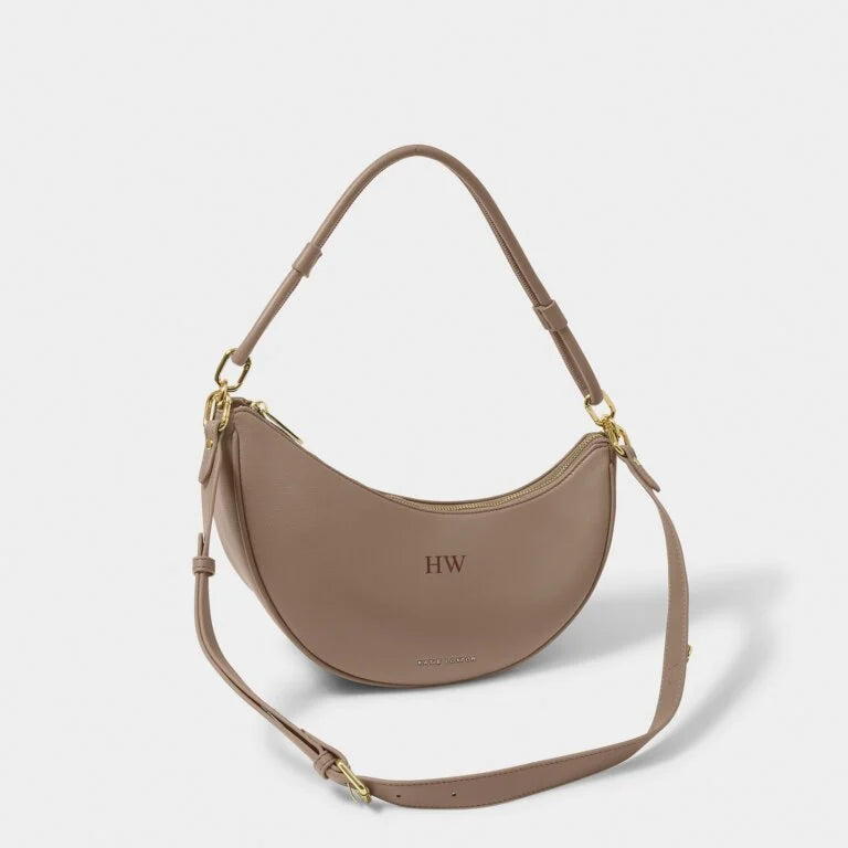 Katie Loxton Asha Sling Bag in Mocha - Stylish Crossbody Purse for Women | Perfect for Work, Travel & Everyday Use