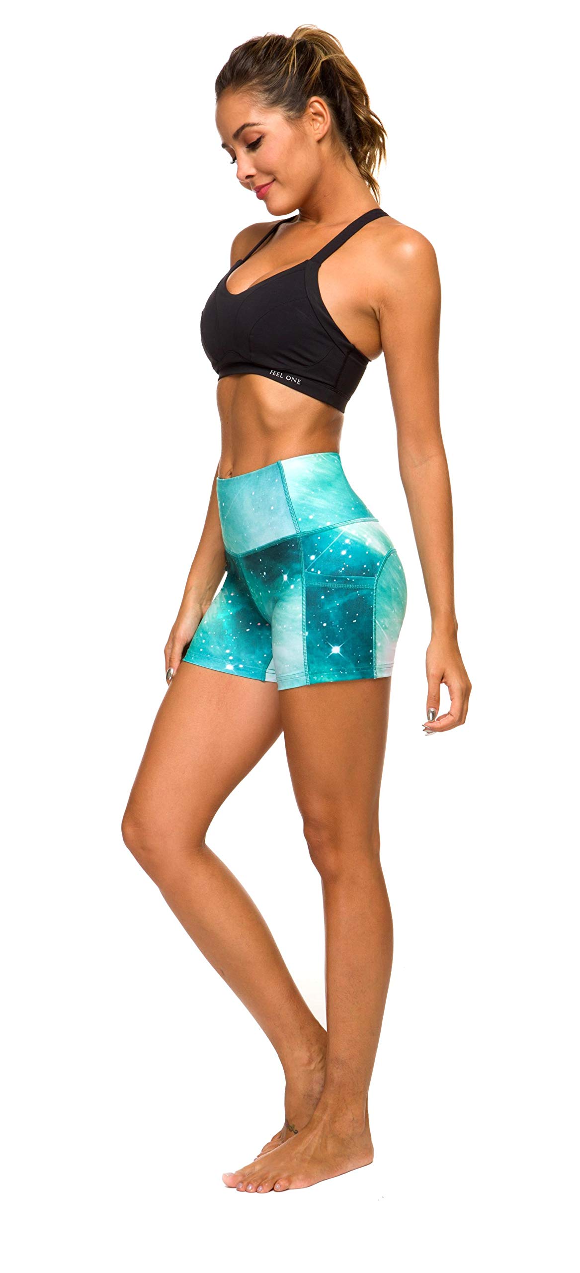 Munvot High Waist Tummy Control Workout Shorts for Women - Running, Yoga, Gym & Fitness Training - Moisture Wicking & Breathable Activewear for Summer Exercise