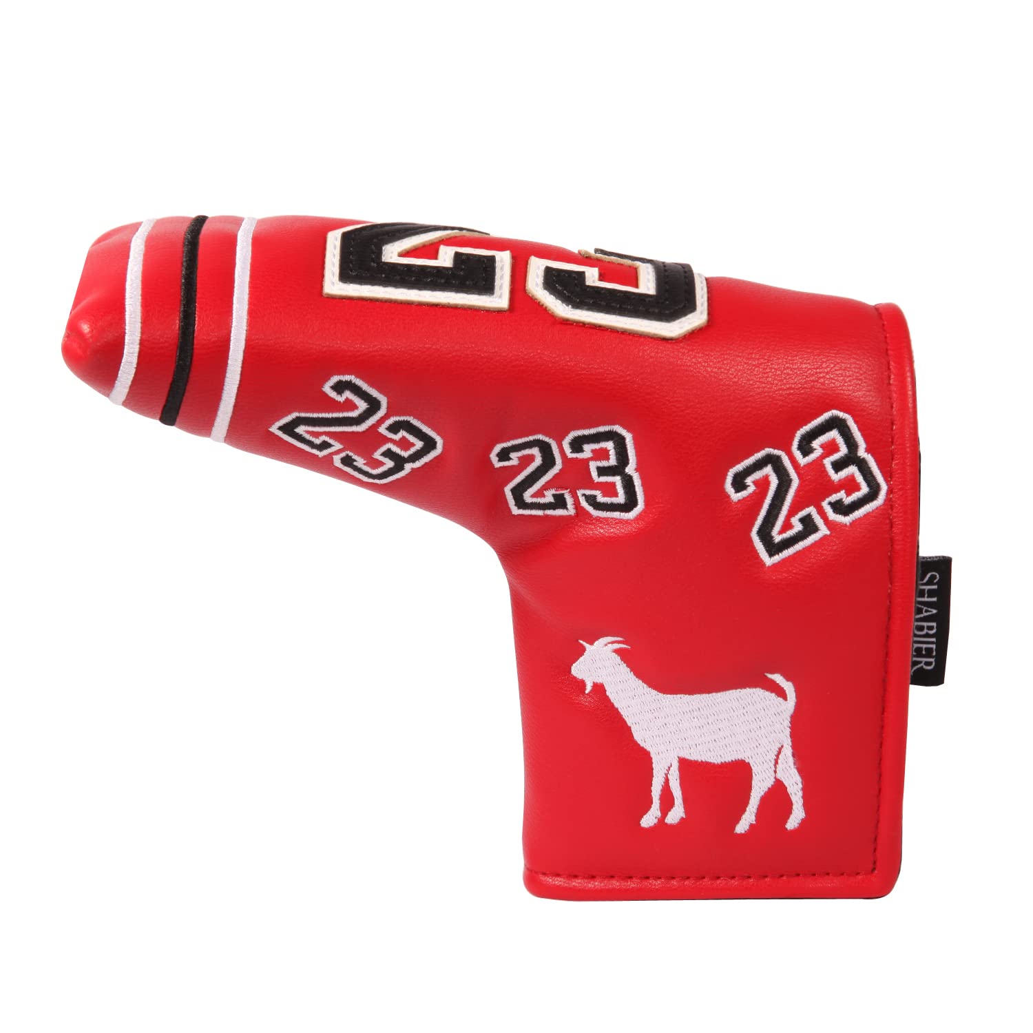 SHABIER Number 23 Red Golf Putter Cover Headcover for Blade Putters - Premium Protection for Golf Clubs | Perfect for Course Play & Club Storage