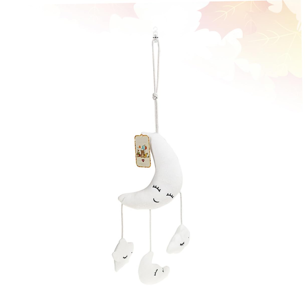 CORHAD Soft Plush Baby Rattle Toy with Music - White Hanging Infant Toy for Newborns & Toddlers - Perfect for Crib, Stroller & Playtime