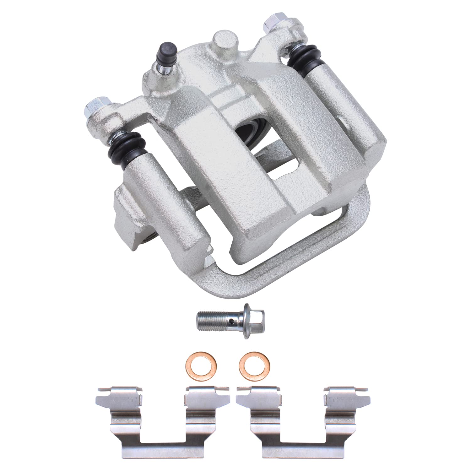 Detroit Axle Rear Right Brake Caliper Replacement for 2003-2005 Infiniti G35 & 350Z, 2003-2007 Nissan Murano, 2004-2009 Nissan Quest - Passenger Side Disc Brake Caliper with Bracket - Perfect for Smooth Braking & Safe Driving