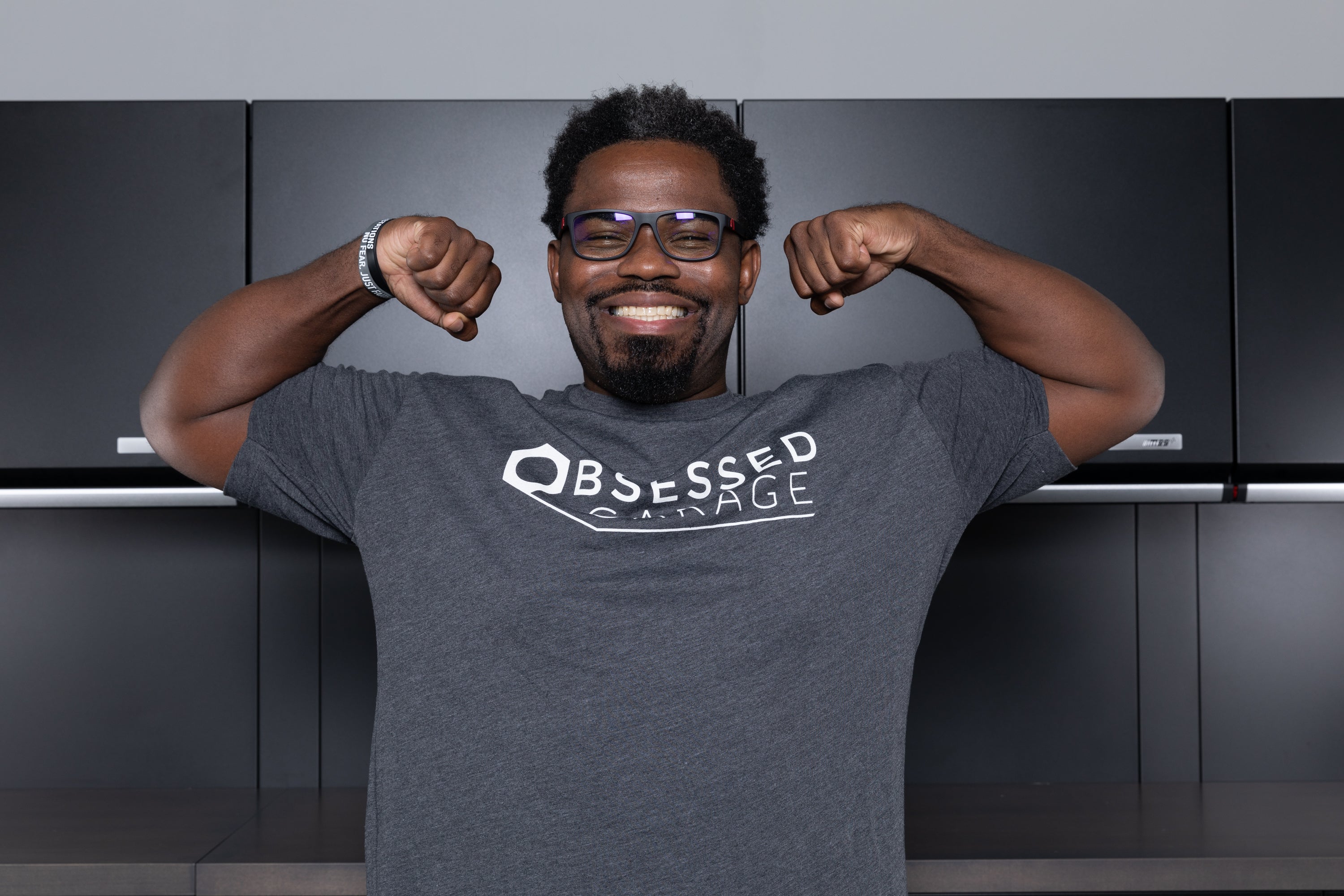 Obsessed Garage Logo T-Shirt - Premium Cotton Tee for Car Enthusiasts - Perfect for Car Shows, Meetups & Casual Wear