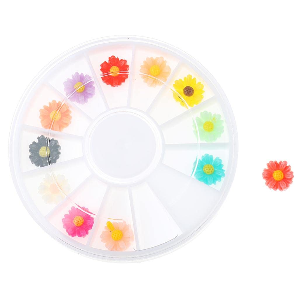 3D Nail Art Glitter Decoration Stickers - Chrysanthemum Shaped DIY Nail Designs for Women, Manicure Salon Accessories - Perfect for Parties, Weddings & Special Occasions