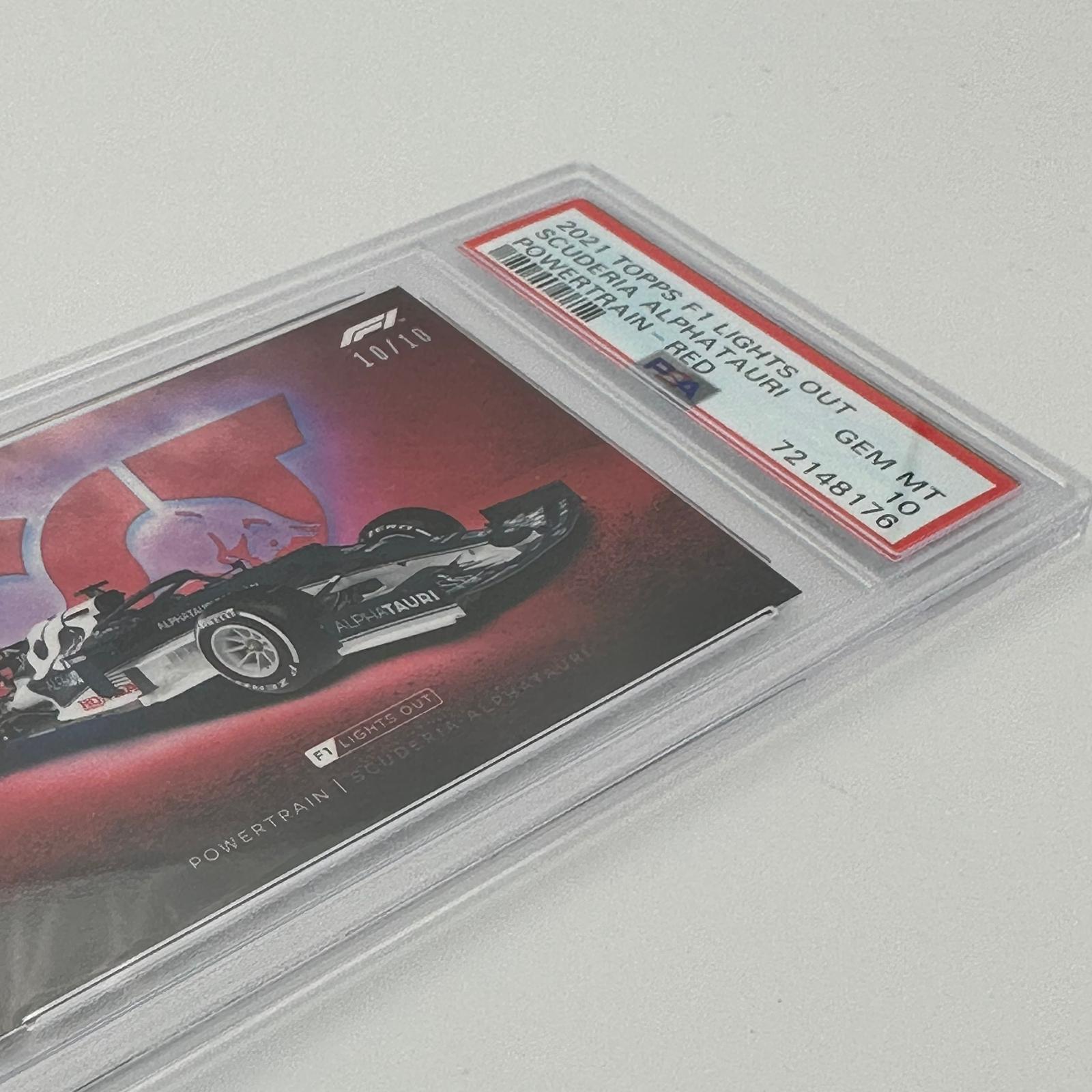 PSA 10 Gem Mint 10/10 Alphatauri F1 Team Powertrain Red Parallel Racing Card - Perfect for F1 Collectors, Sports Memorabilia Displays & Trading Card Investments