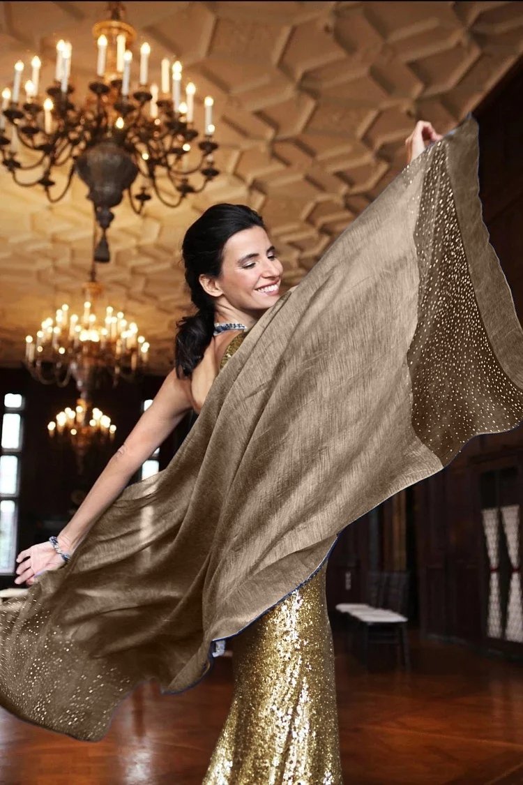 Premium Taupe Star Gazer Scarf - Soft Winter Wrap for Women & Men - Perfect for Stargazing, Outdoor Adventures & Cold Weather Fashion