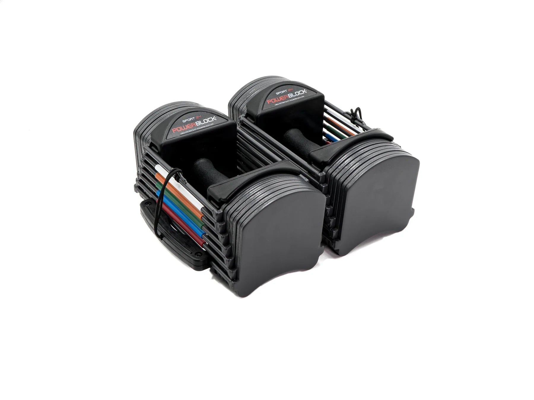 PowerBlock Sport 24 Adjustable Dumbbell Set - 5-24 lbs Weight Range for Home Gym & Strength Training - Perfect for Full-Body Workouts, HIIT & Fitness Enthusiasts
