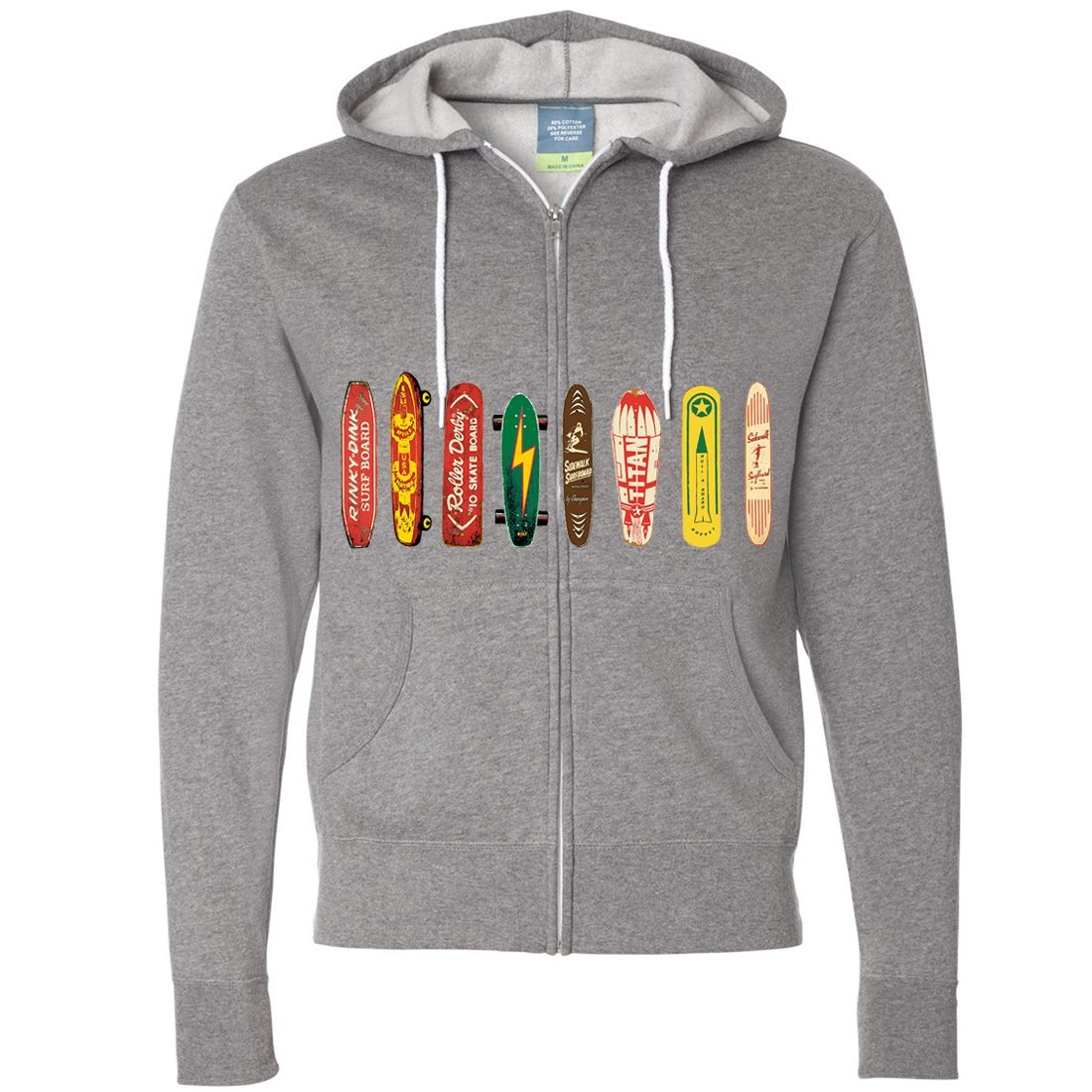 Dolphin Shirt Co Skateboard Wrap Zip-Up Hoodie for Men & Women - Trendy Streetwear Pullover with Zipper - Perfect for Skateboarding, Casual Outfits & Urban Fashion