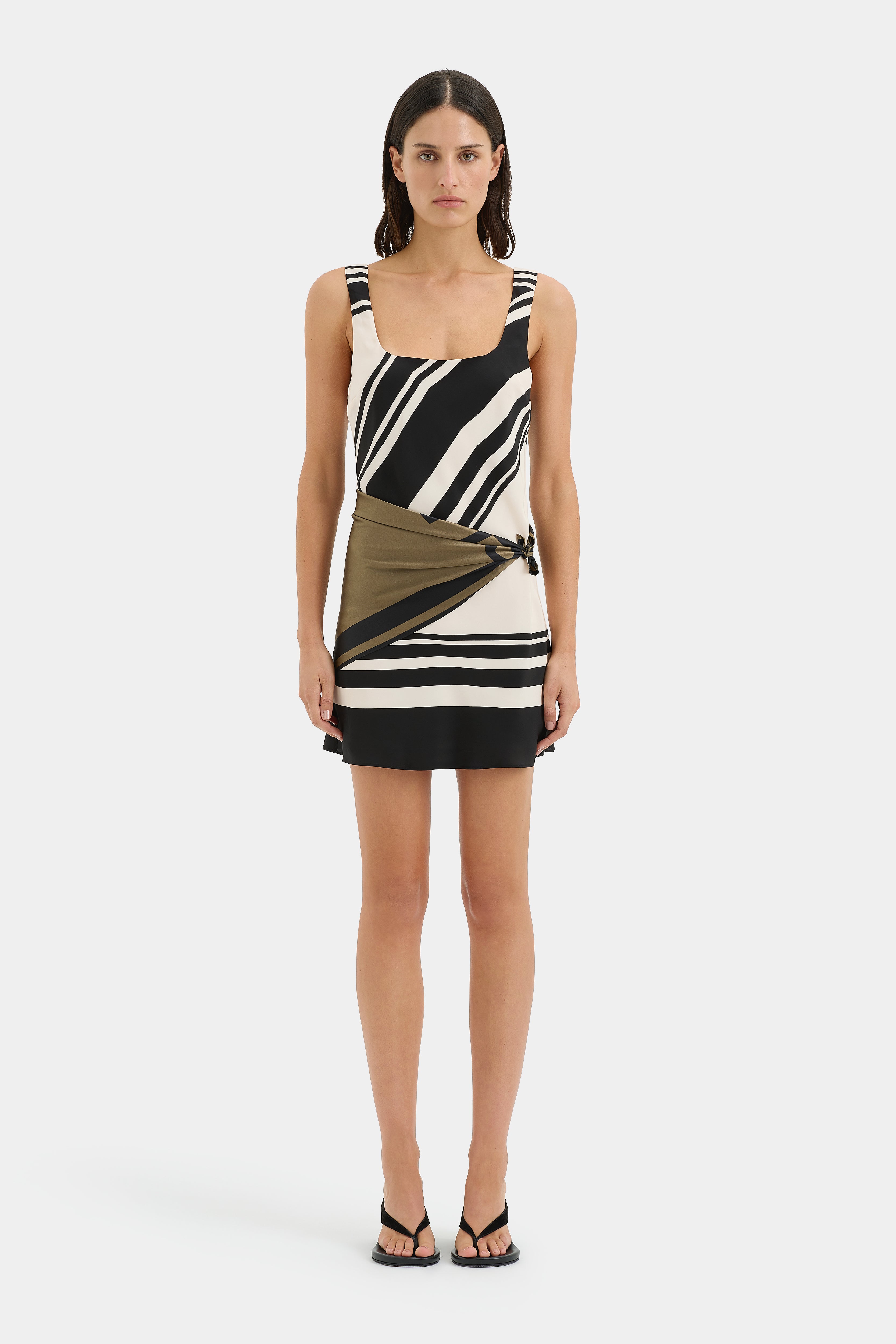 Pietra Scoop Mini Dress - Women's Sexy Short Sleeve Bodycon Dress for Party, Night Out & Date Night | Flattering Fit & Comfortable Stretch Fabric