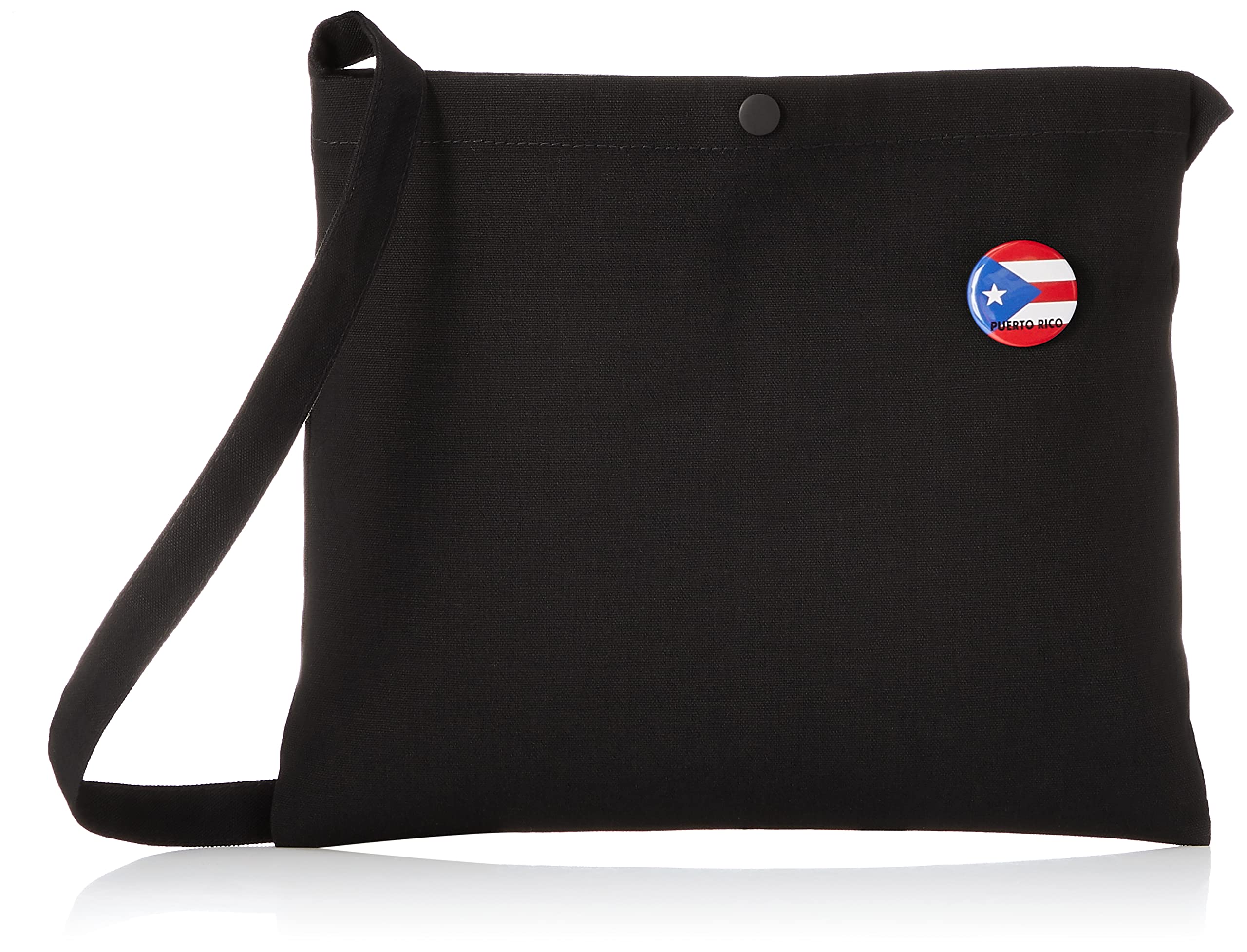 F-Style Sacoche Crossbody Bag with Flag Can Badge - Stylish & Functional for Travel, Work & Everyday Use