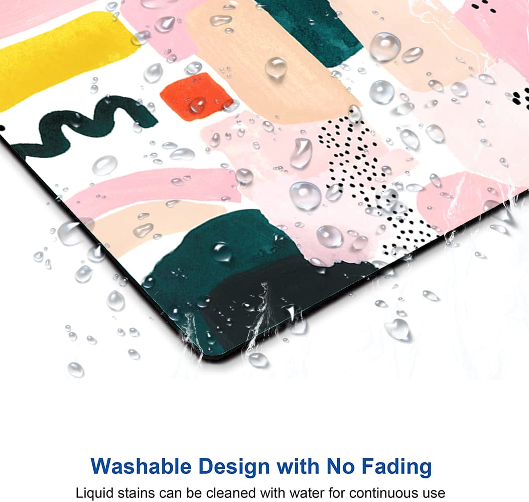 Abstract Graphic Design Mouse Pad - Non-Slip Rubber Base Washable Square Cloth Mousepad for Office Laptop & Wireless Mouse - Perfect for Home Office, Gaming & Work Desk Accessories
