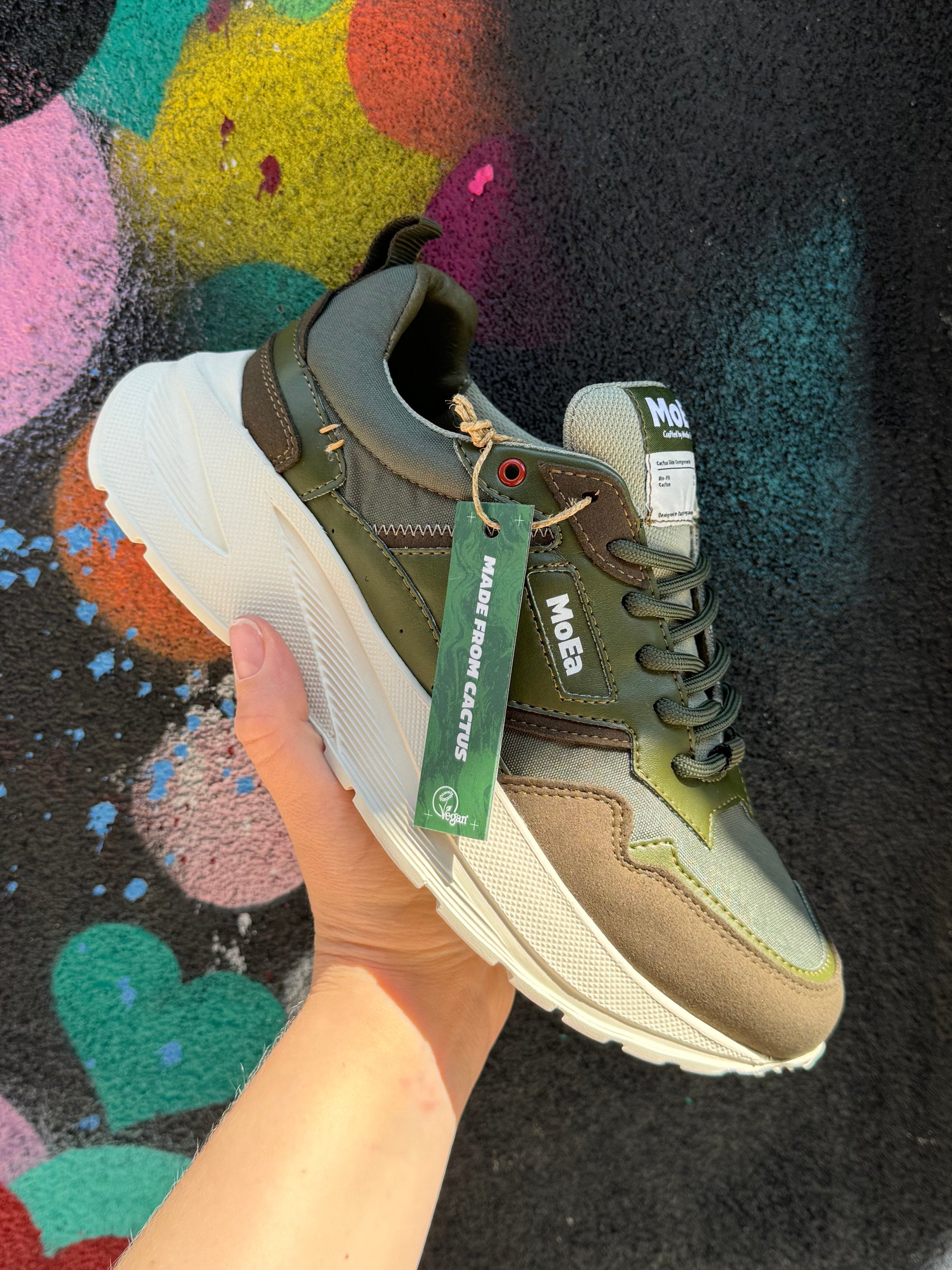 MoEa GEN5 Sneaker in Cactus Green - Lightweight Running Shoes for Men & Women | Perfect for Jogging, Gym Workouts & Casual Wear