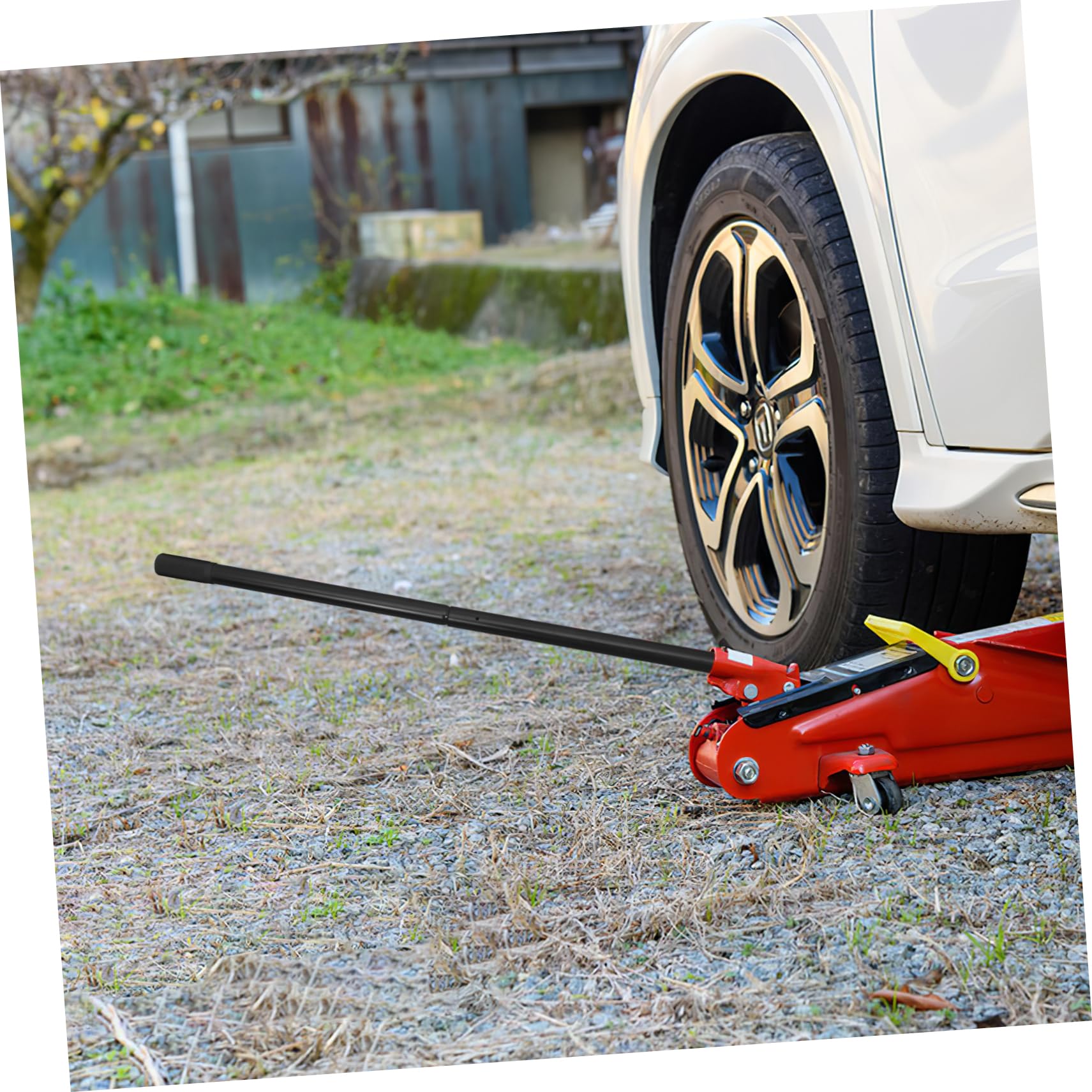 3 Ton Hydraulic Jack Stands & 6 Ton Car Jack Support Rod - Heavy Duty Steel Jack Bar for Car, Trailer & Vehicle Lifting - Perfect for Auto Repair, Maintenance & Emergency Roadside Assistance