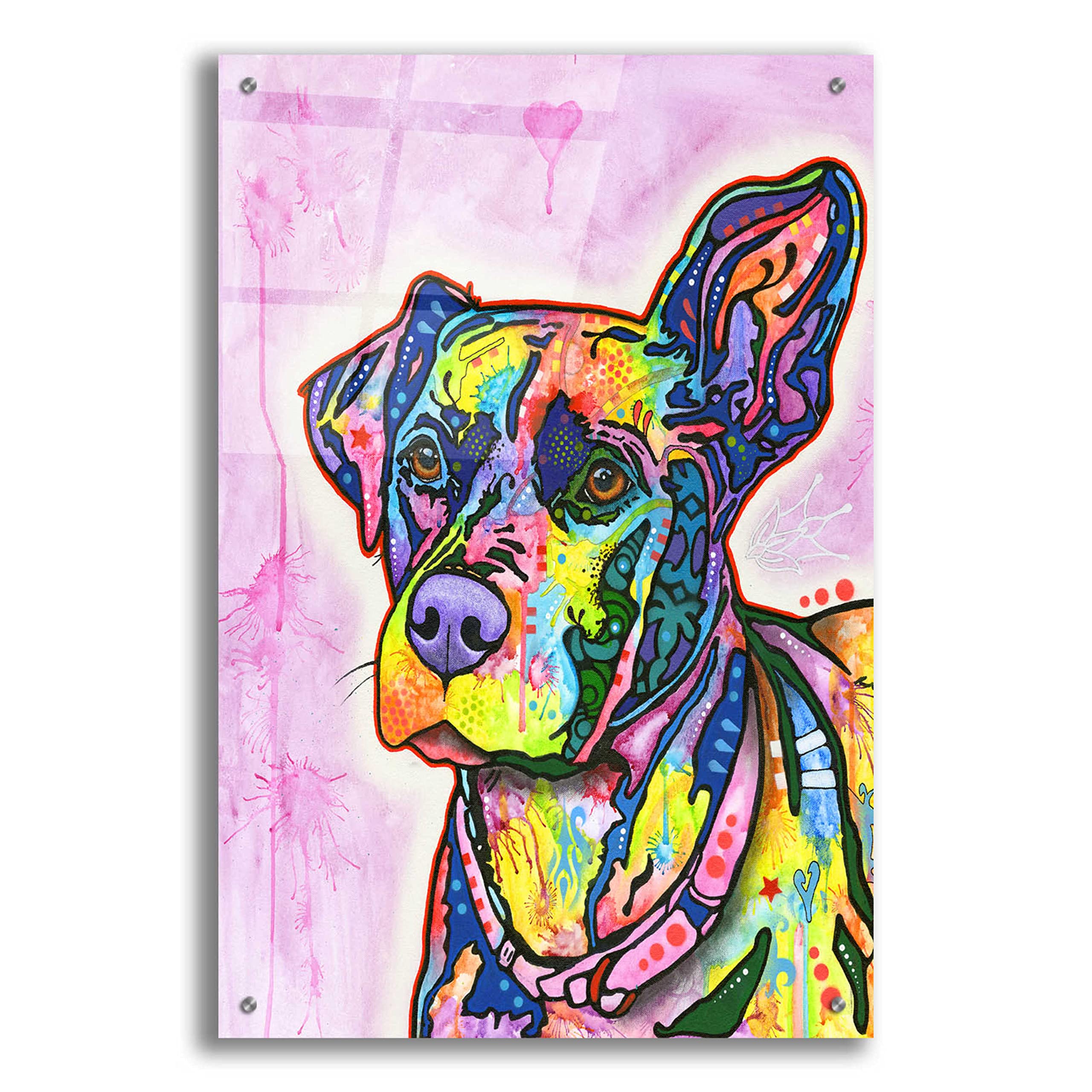 Epic Art 'Keen' by Dean Russo - Vibrant Acrylic Glass Wall Art 24x36 Inches - Modern Home Decor for Living Room, Bedroom & Office