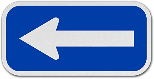 Vinyl Safety & Warning Stickers Bundle - 3 Pack Warehouse Signs with Blue/White Arrow (3.5