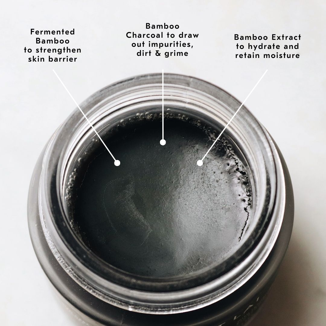 Best Bamboo Charcoal Cleansing Balm for Deep Pore Cleansing & Detox - Natural Skincare for Acne-Prone & Oily Skin - Perfect for Nighttime Routine & Makeup Removal