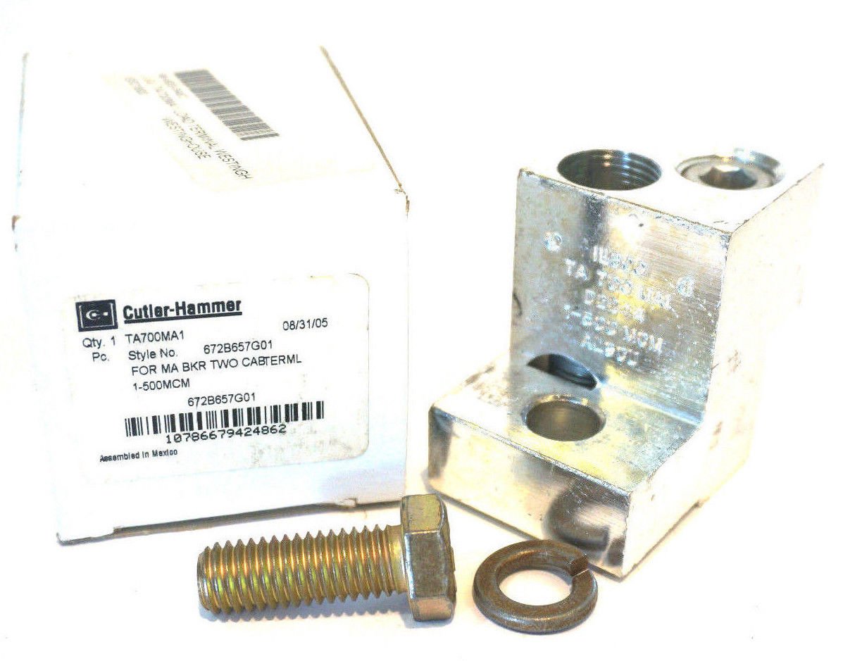 Cutler Hammer TA700MA1 Aluminum Terminal Lug Kit - 672B657G01 Connector/Terminal/Pin Set for Electrical Wiring & Industrial Applications