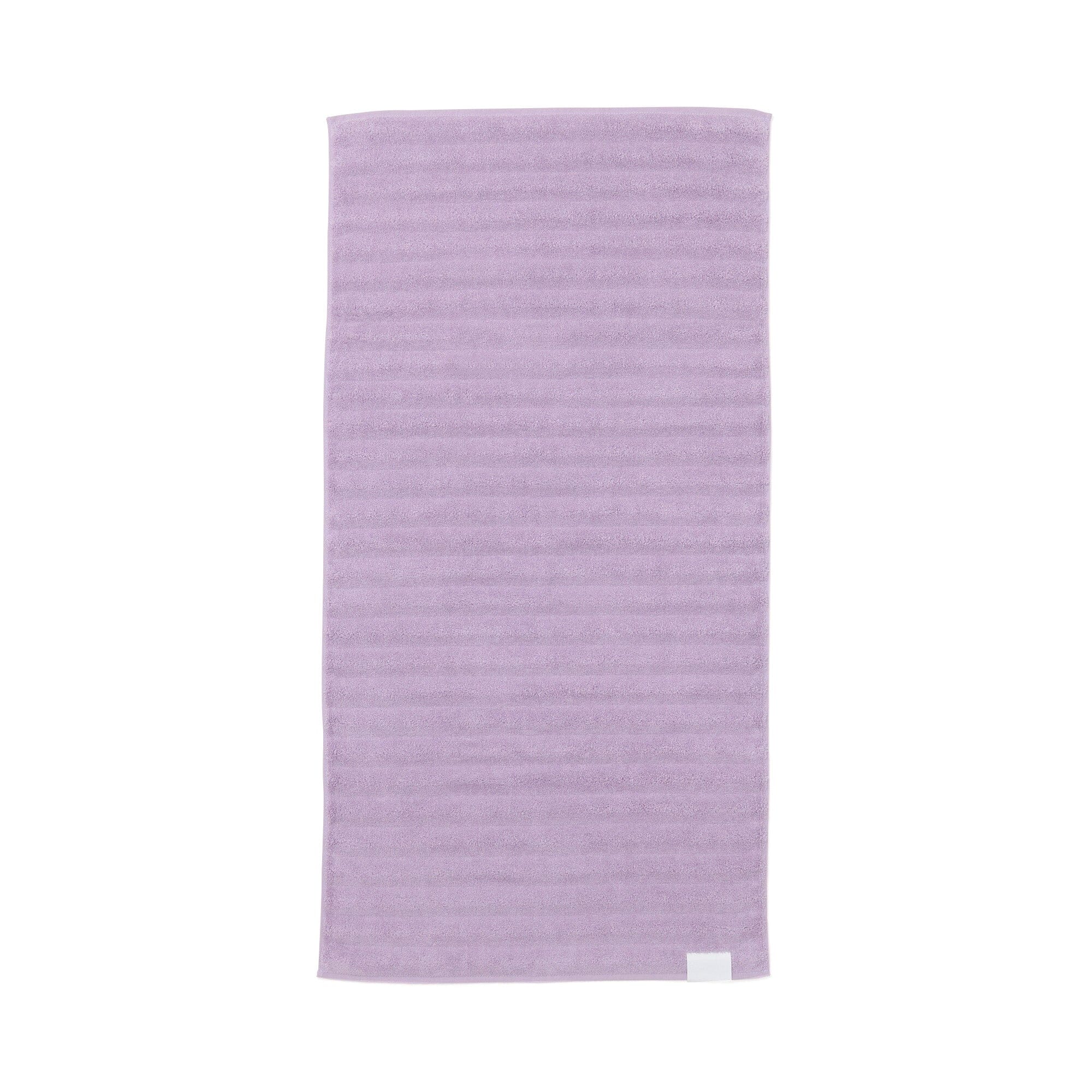 Premium Antibacterial & Deodorizing Fluffy Wave Bath Towel - Soft & Absorbent Purple Bath Towel for Spa, Gym & Luxury Home Use