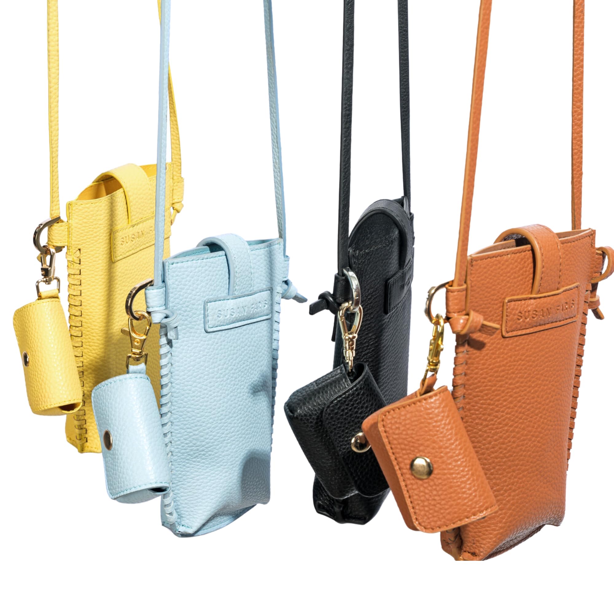 Dani Crossbody Phone Bag with Detachable Earbud Case - Minimalist Phone Holder for Women - SAVVY Compact & Stylish Design - Perfect for Travel, Shopping, and Everyday Use