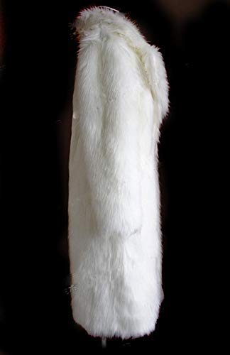 Women's Warm Long Sleeve Faux Fur Parka Coat - Winter Maxi Length Fluffy Overcoat with Lapel Collar for Cold Weather, Outdoor Activities & Fashion Statement