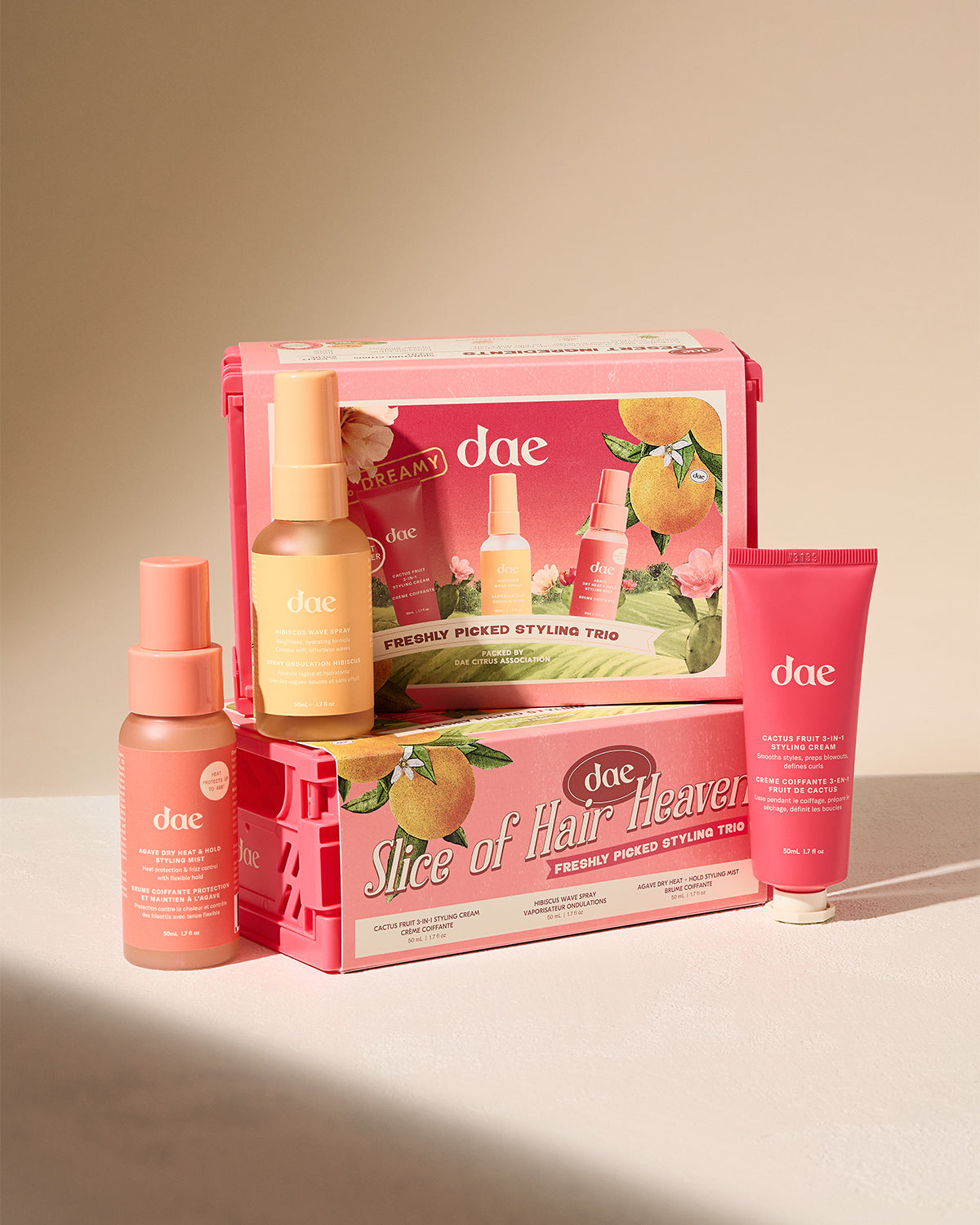 Freshly Picked Styling Trio Set - Natural Hair Care for Women - Perfect for Daily Styling, Salon Results at Home