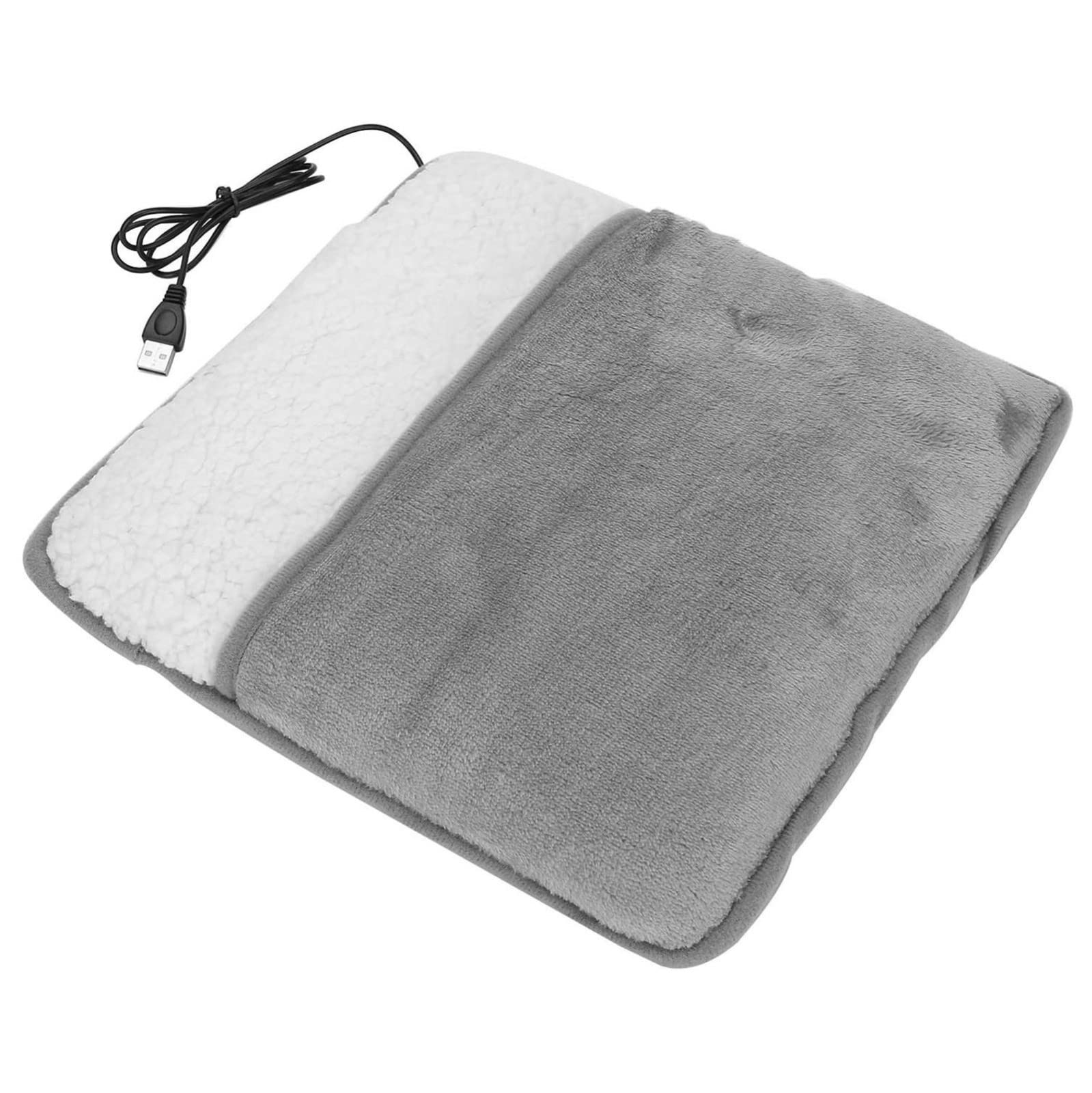 Electric Heated Foot Warmers for Men & Women - Fast Heating Foot Warmer Pad with Hot Gel Technology (11.8x11.4 Inches, Grey) - Perfect for Winter, Arthritis Pain Relief & Home Office Comfort