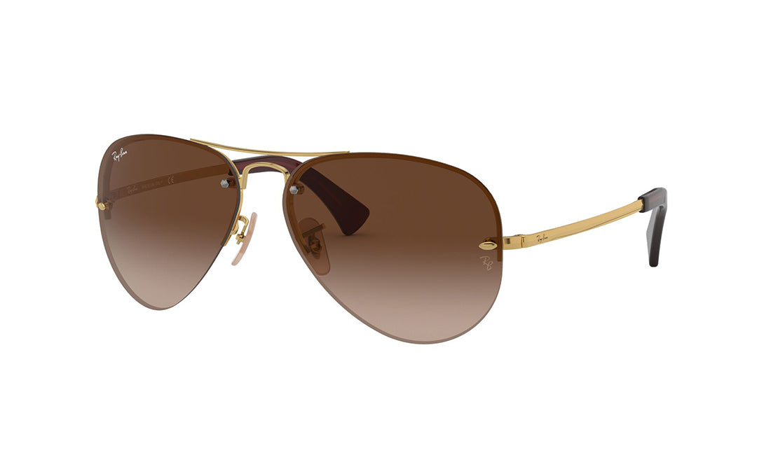 RayBan 3449 Polarized Sunglasses for Men & Women - UV Protection, Classic Aviator Style - Perfect for Driving, Outdoor Sports & Fashion
