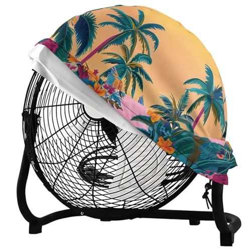 Cartoon Palm Tree and Bird