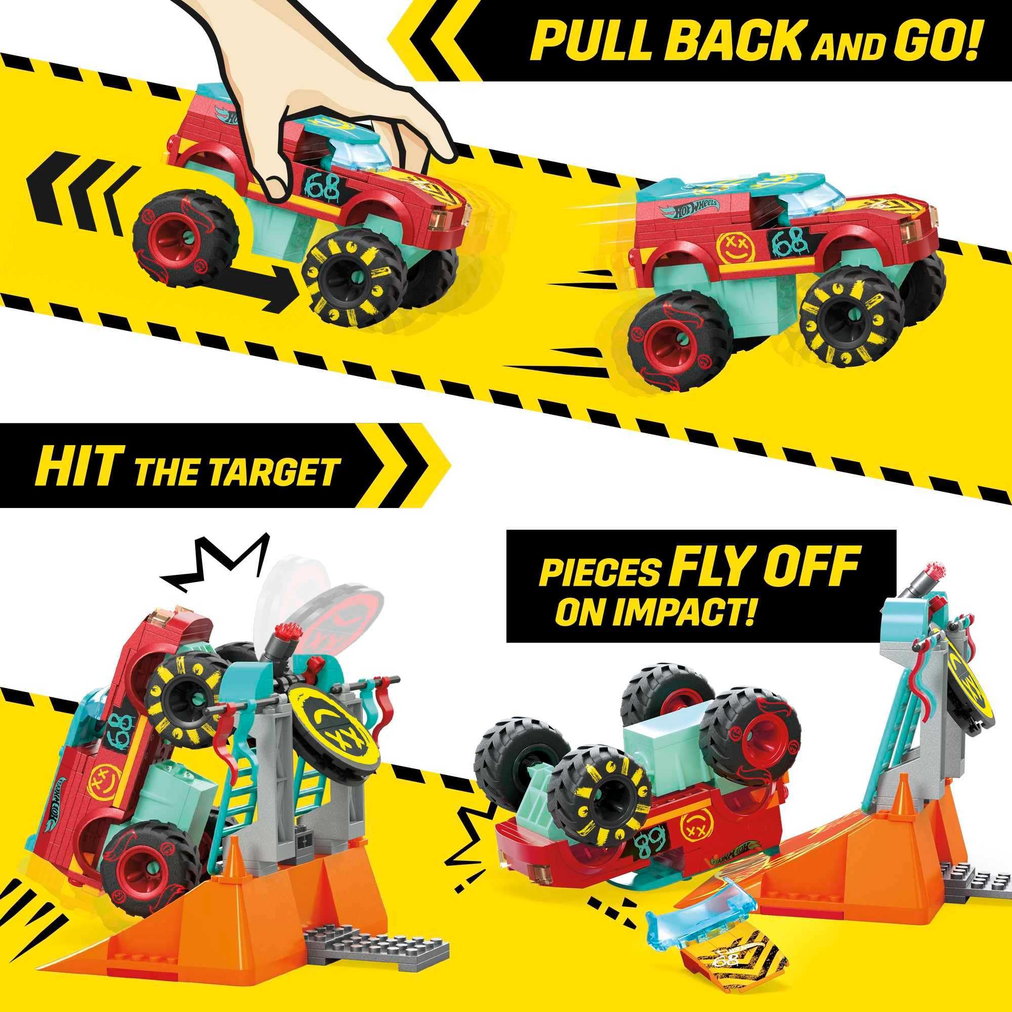 Hot Wheels Extreme Demo Derby Monster Truck Playset with 151 Pieces & Articulated Driver Figure – Construction Course Toy for Kids Ages 5+ (HNG53) – Perfect for Racing, Stunt Shows & Playroom Adventures