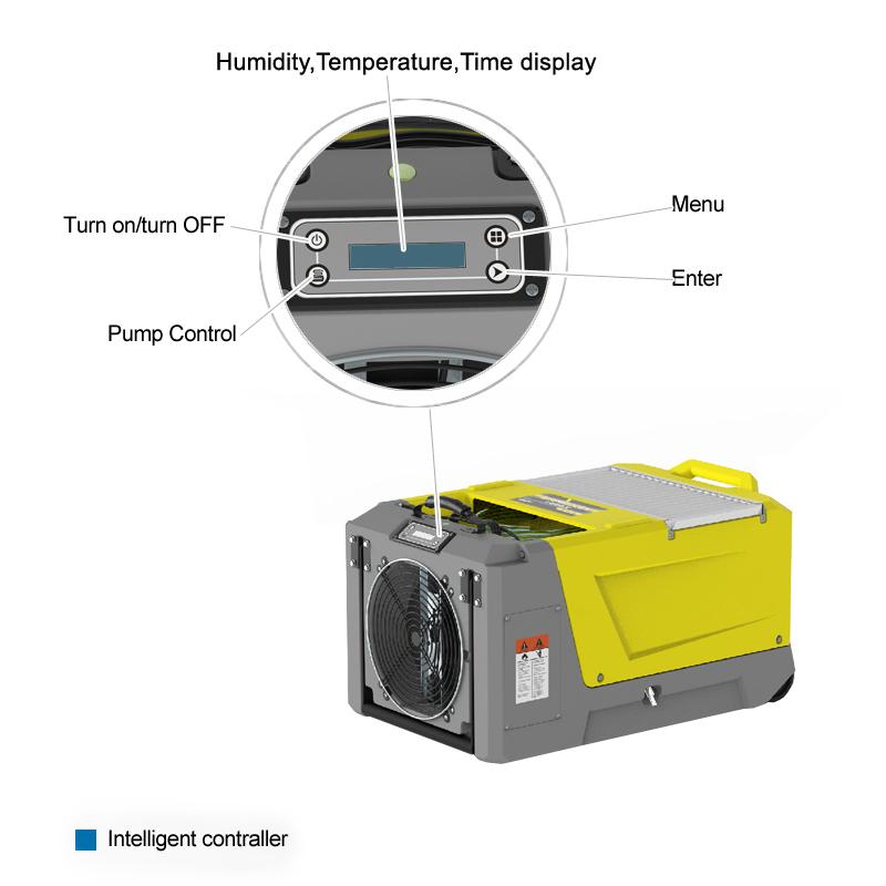 AlorAir Storm SLGR 1600X 160 Pints Commercial Dehumidifier with Auto Defrost - Ideal for Basements, Warehouses & Large Spaces - Energy Efficient Moisture Control Solution