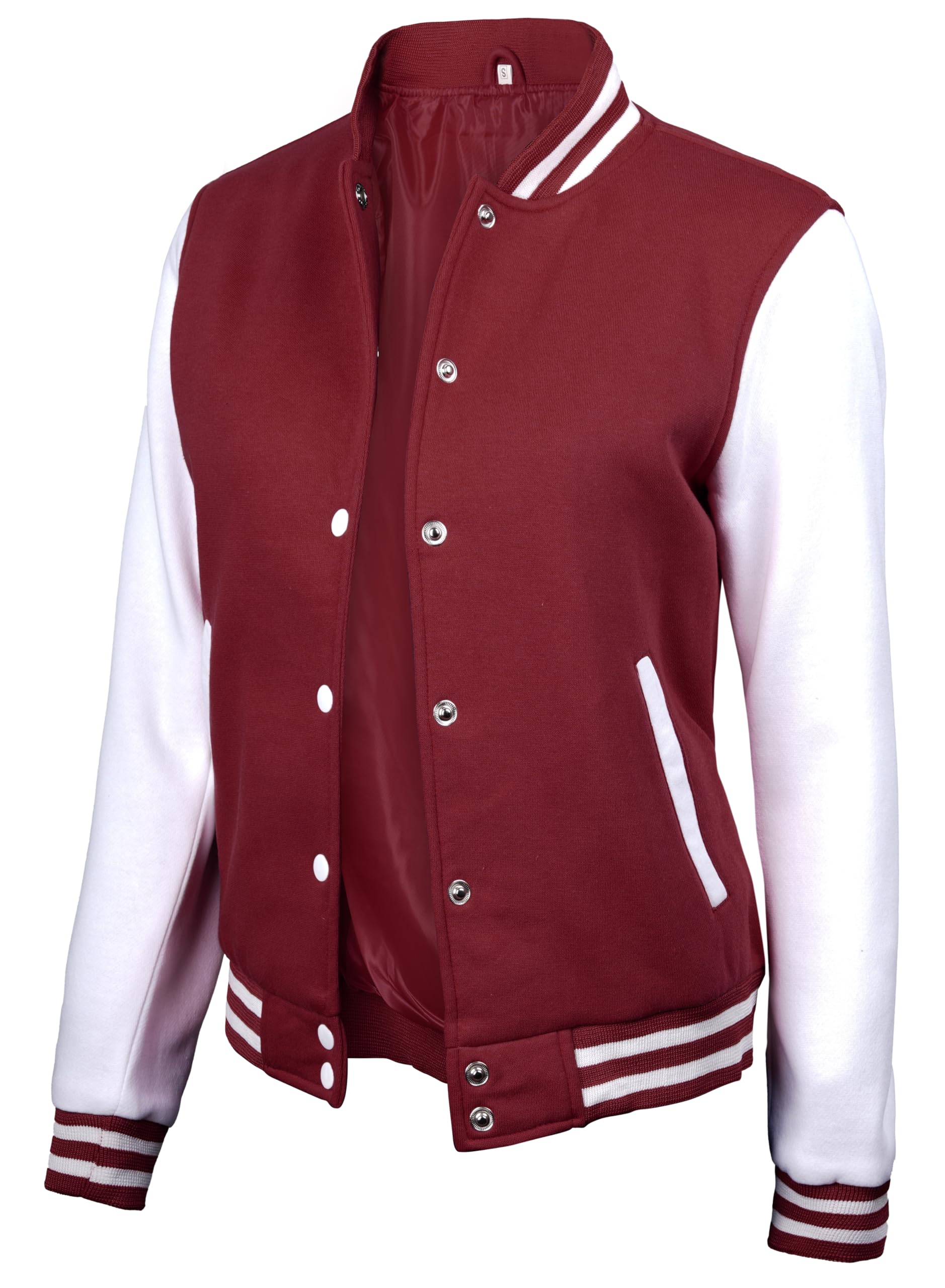 Trendy Women's Varsity Jacket - High School Baseball Bomber Jacket for Women | Letterman Style Outerwear for Casual Wear & Sports Events