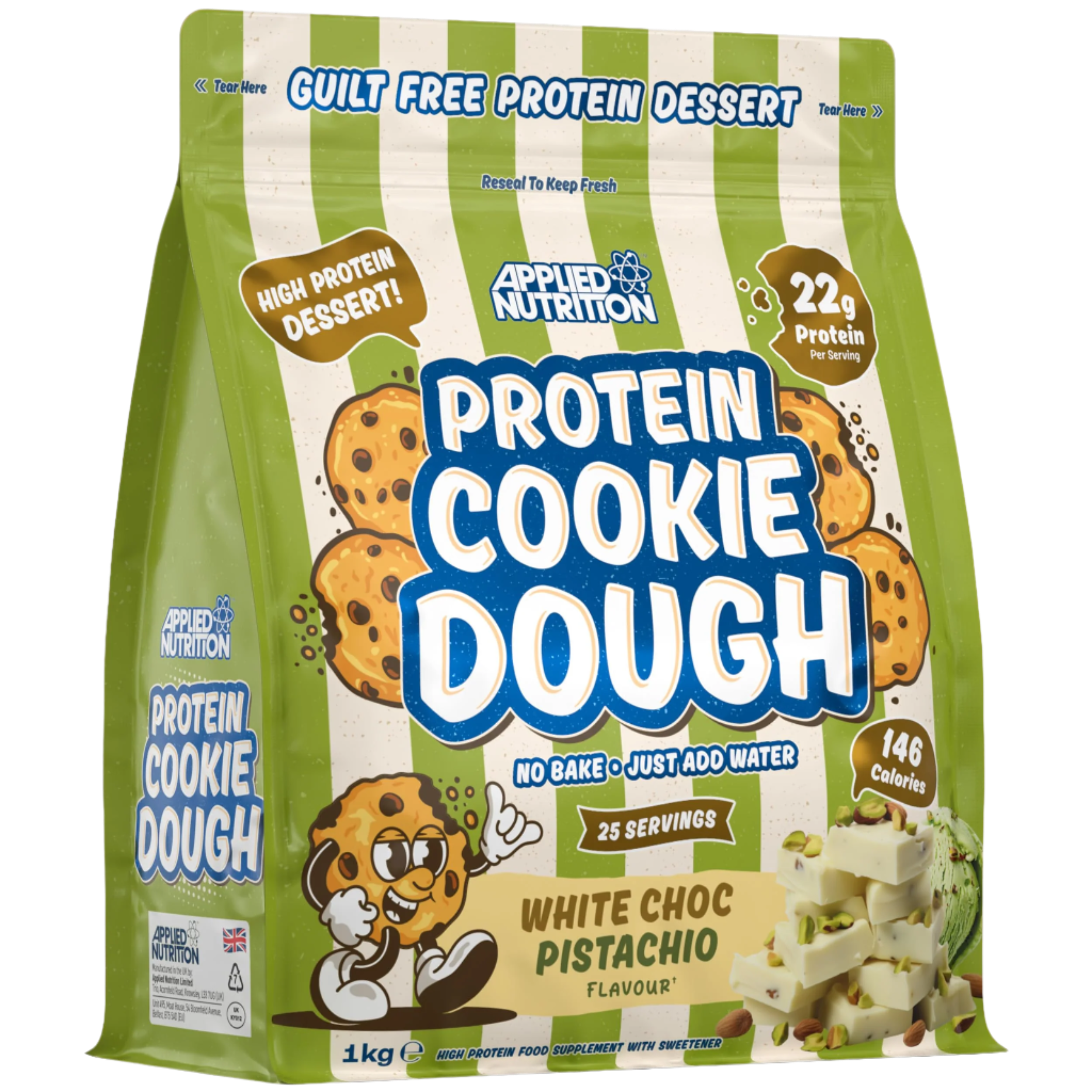 Applied Nutrition Protein Cookie Dough 1kg - High Protein Snack for Fitness & Weight Loss | Perfect for Post-Workout Recovery & Healthy Dessert