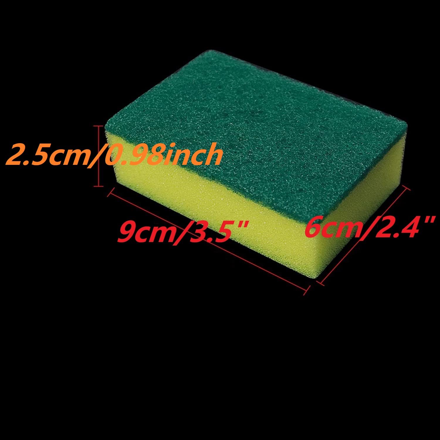 670 Pack Individually Wrapped Kitchen Sponges - Non-Scratch Dishwashing Scrubbers for Sink Cleaning (0.98inch/2.5cm Thin) | Bulk Case of Small Mini Sponges | Perfect for Daily Dish Washing, Counter Cleaning & Household Chores