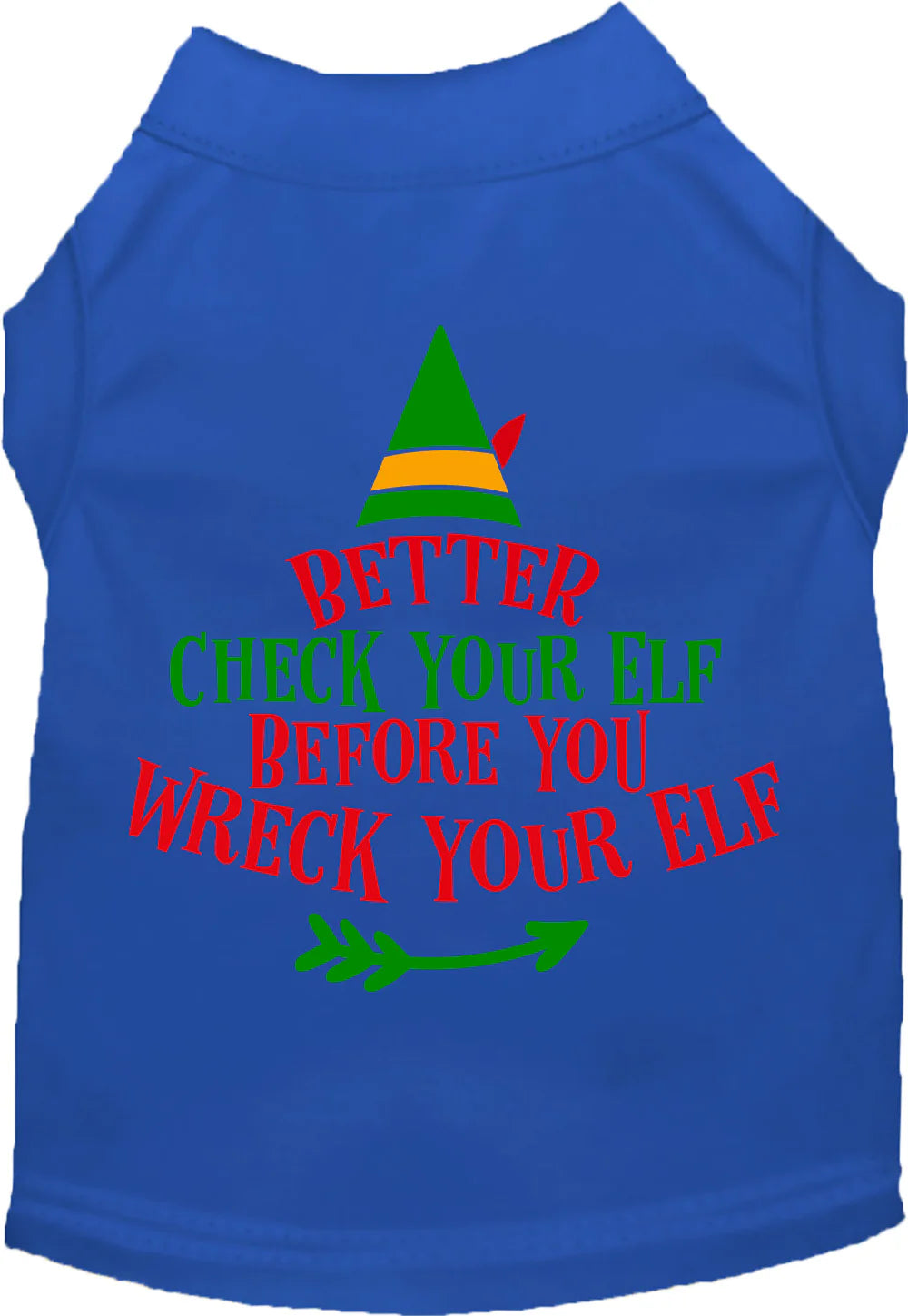 Check Your Elf Screen Print T-Shirt - Funny Christmas Graphic Tee in Multiple Colors - Perfect for Holiday Parties & Gifts