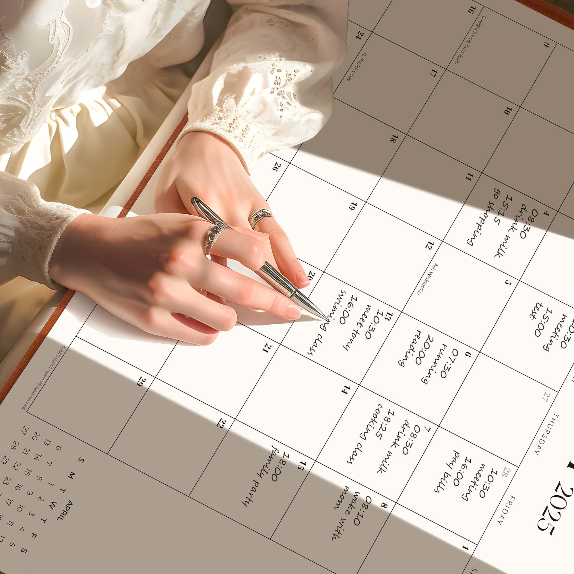 2025-2026 Large Desk Calendar with Blotter Pad | 21