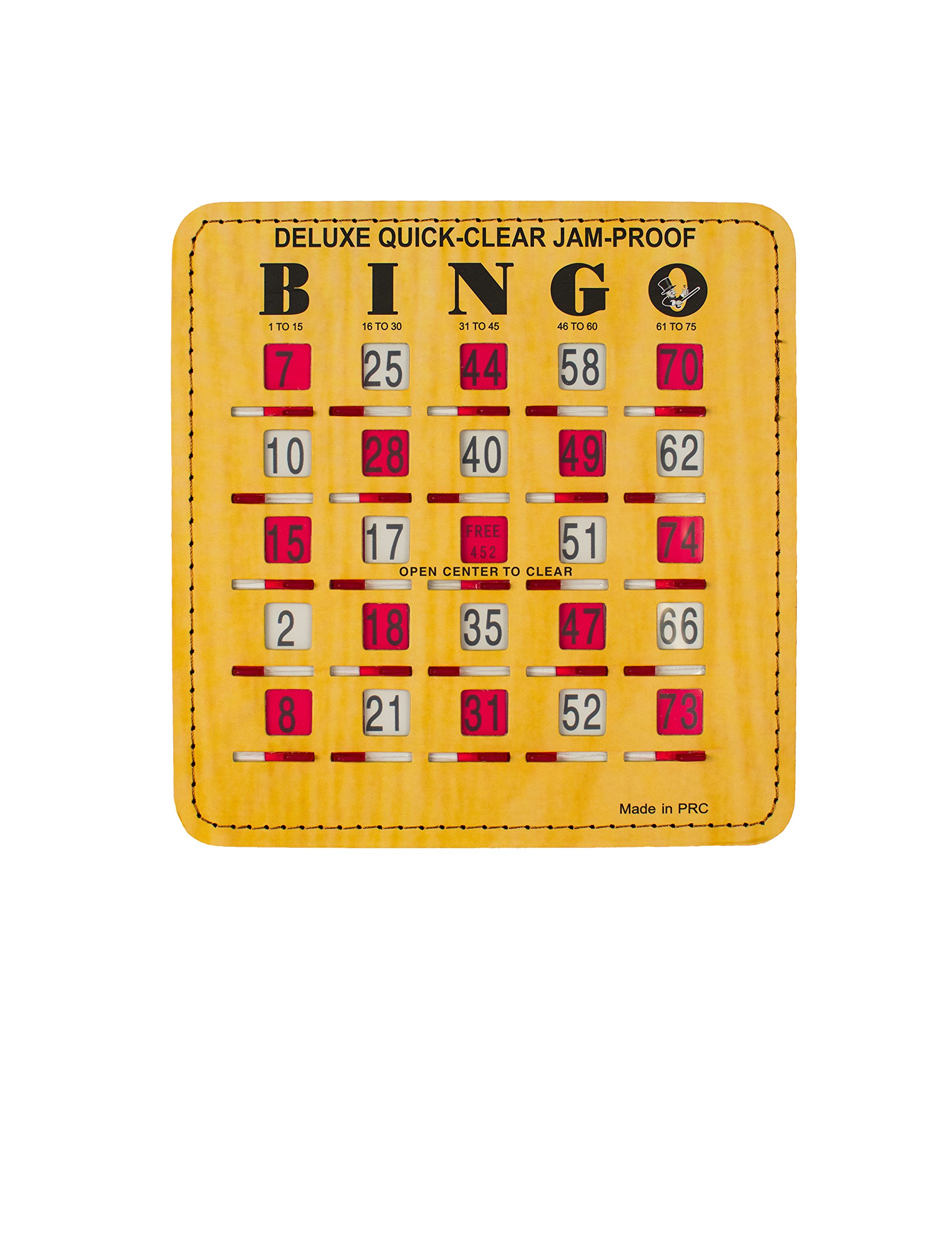 Premium Quick-Clear Jam-Proof Bingo Shutter Cards - 50 Pack for Smooth Gameplay at Parties, Events & Family Game Nights