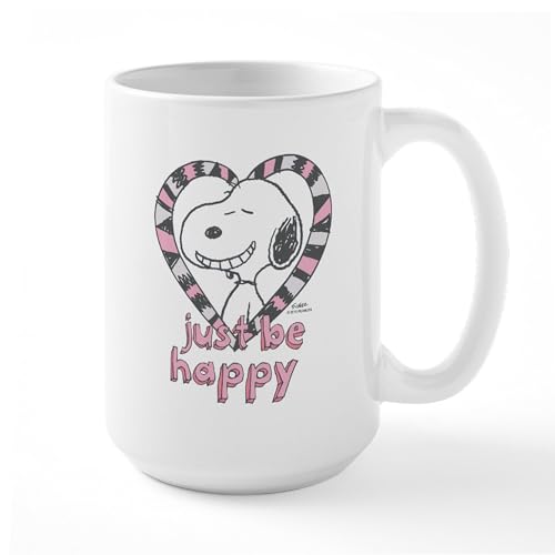 White - Snoopy Just Be Happy Mugs