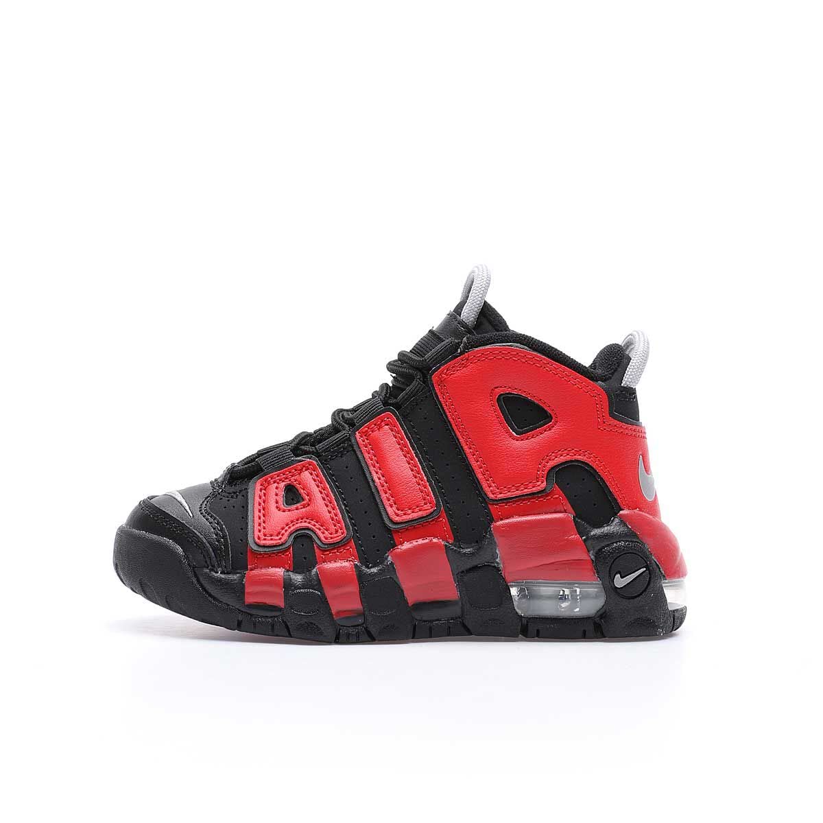 Nike Kids Air More Uptempo Bred PS Basketball Shoes - Comfortable Sneakers for Boys & Girls - Perfect for School, Sports & Casual Wear