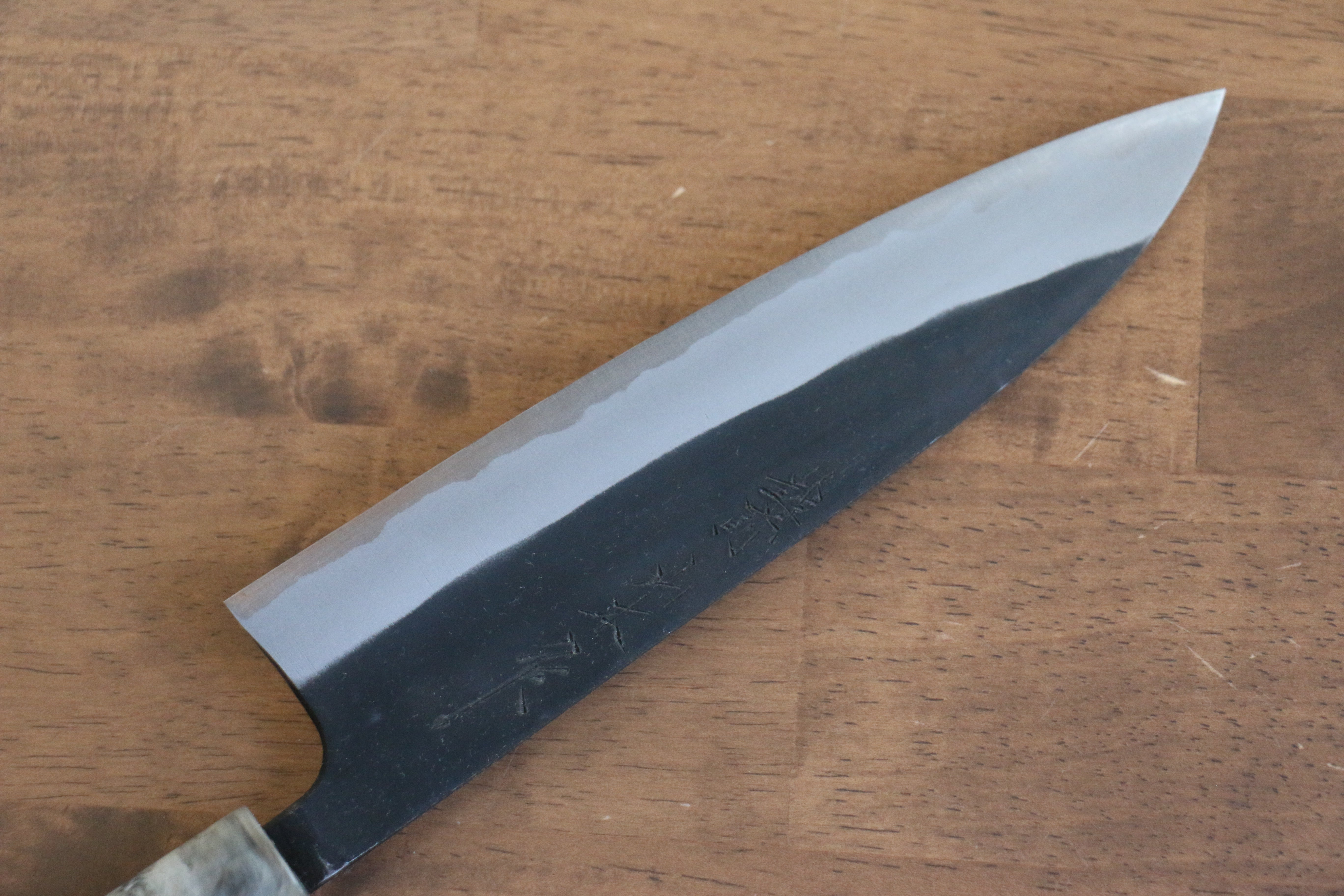 Nao Yamamoto White Steel No.2 Kurouchi Gyuto 180mm Japanese Chef Knife - Cherry Wood Handle for Professional Cooking & Sushi Preparation