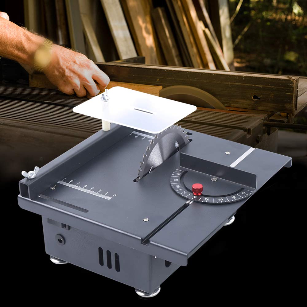 24V Mini Sliding Table Saw 100W - Portable Wood Cutting for DIY & Models