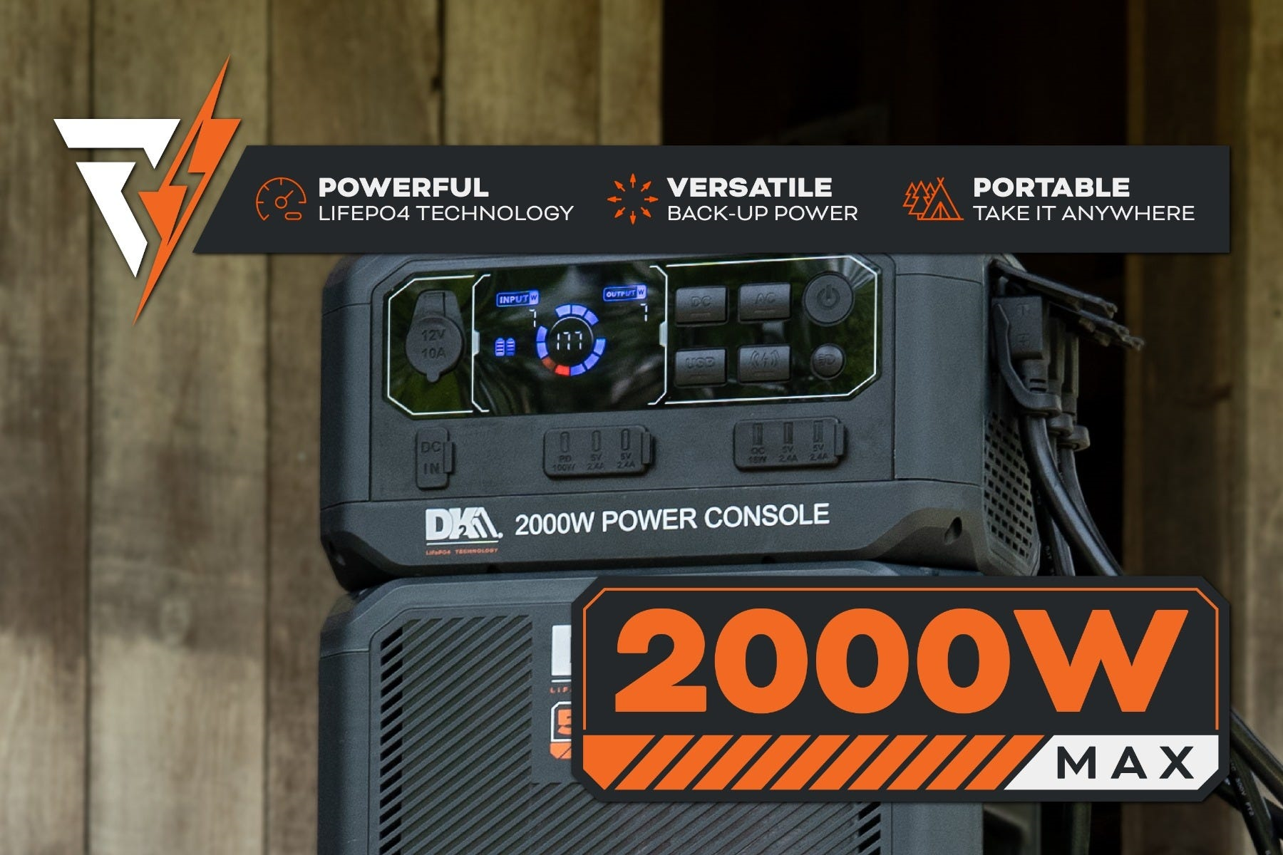 DK2 Elite Energy Power Console 2000W High Power Output OPECHF - Perfect for Home Theater Systems, Gaming Setups & Professional Audio Equipment